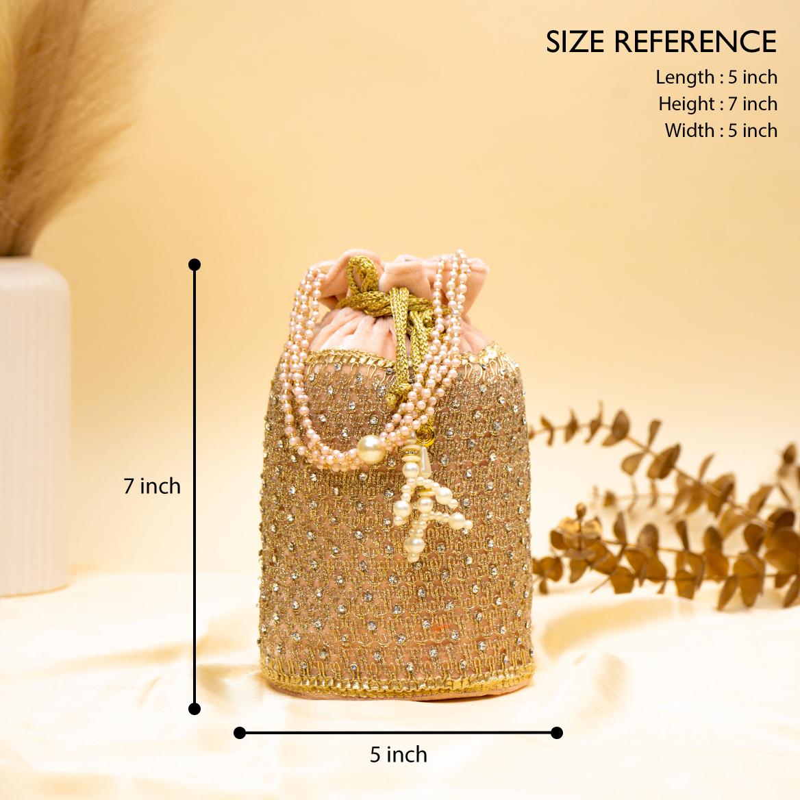 Regal Stone & Bead Potli