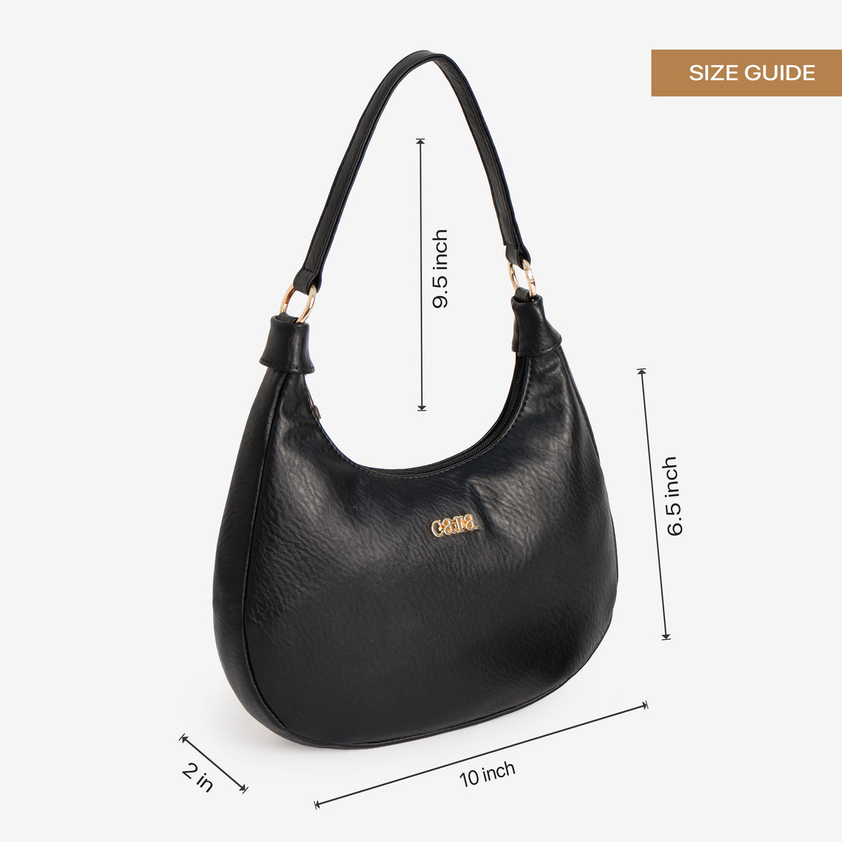 Classic Luxe Brown Hobo Bag