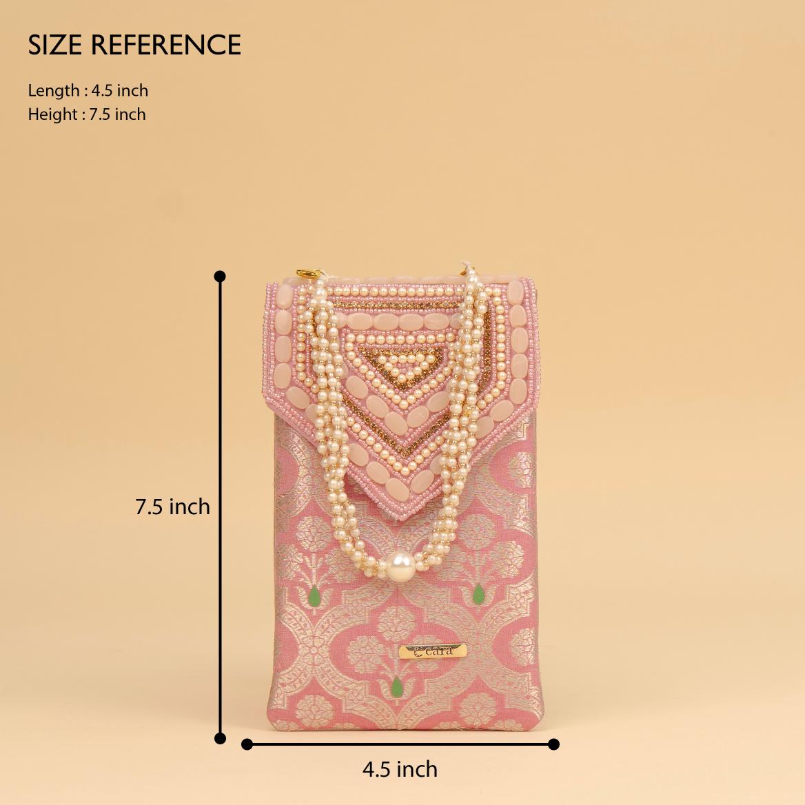 Banarasi Pearl Embellished Clutch
