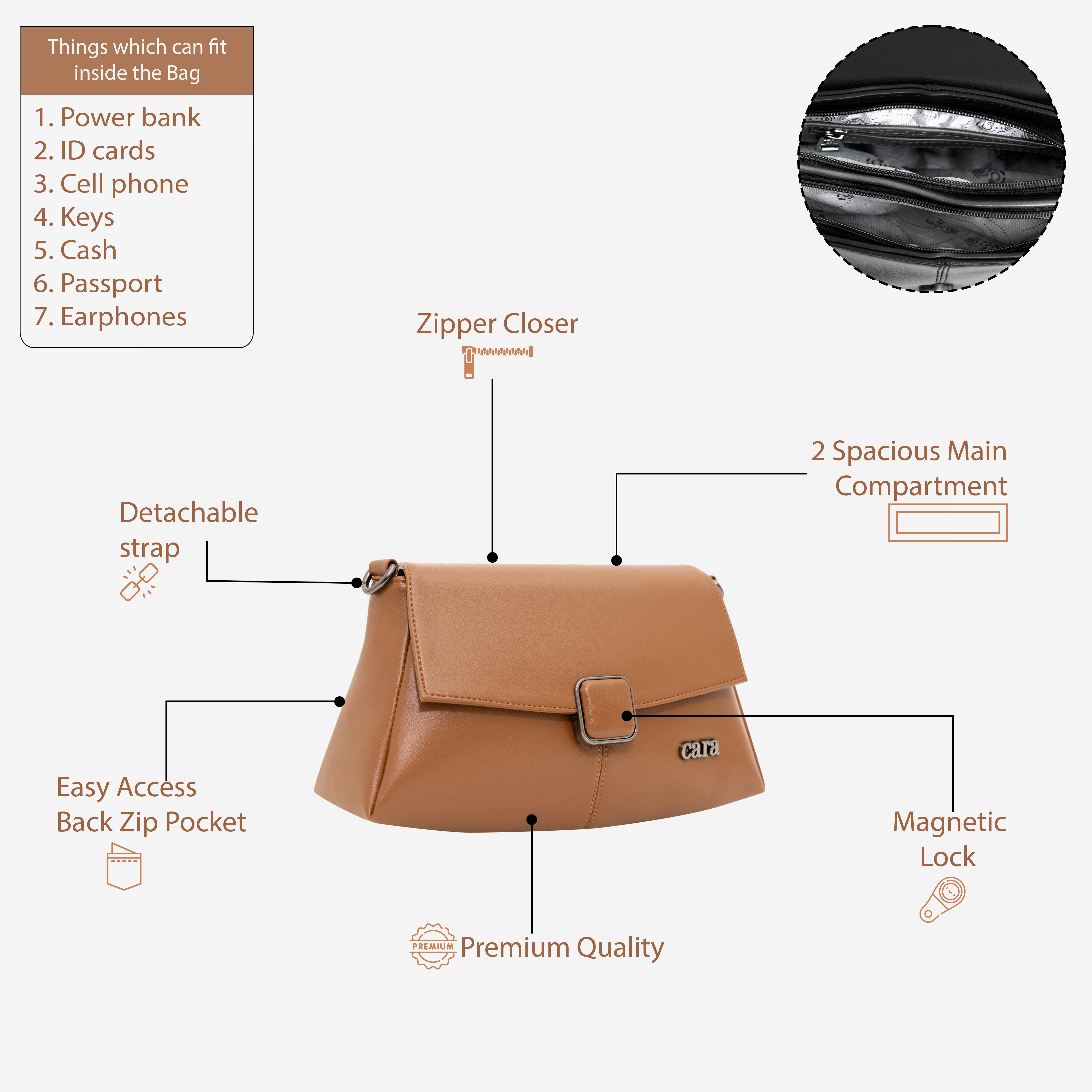 Modish carry sling bag | CARA