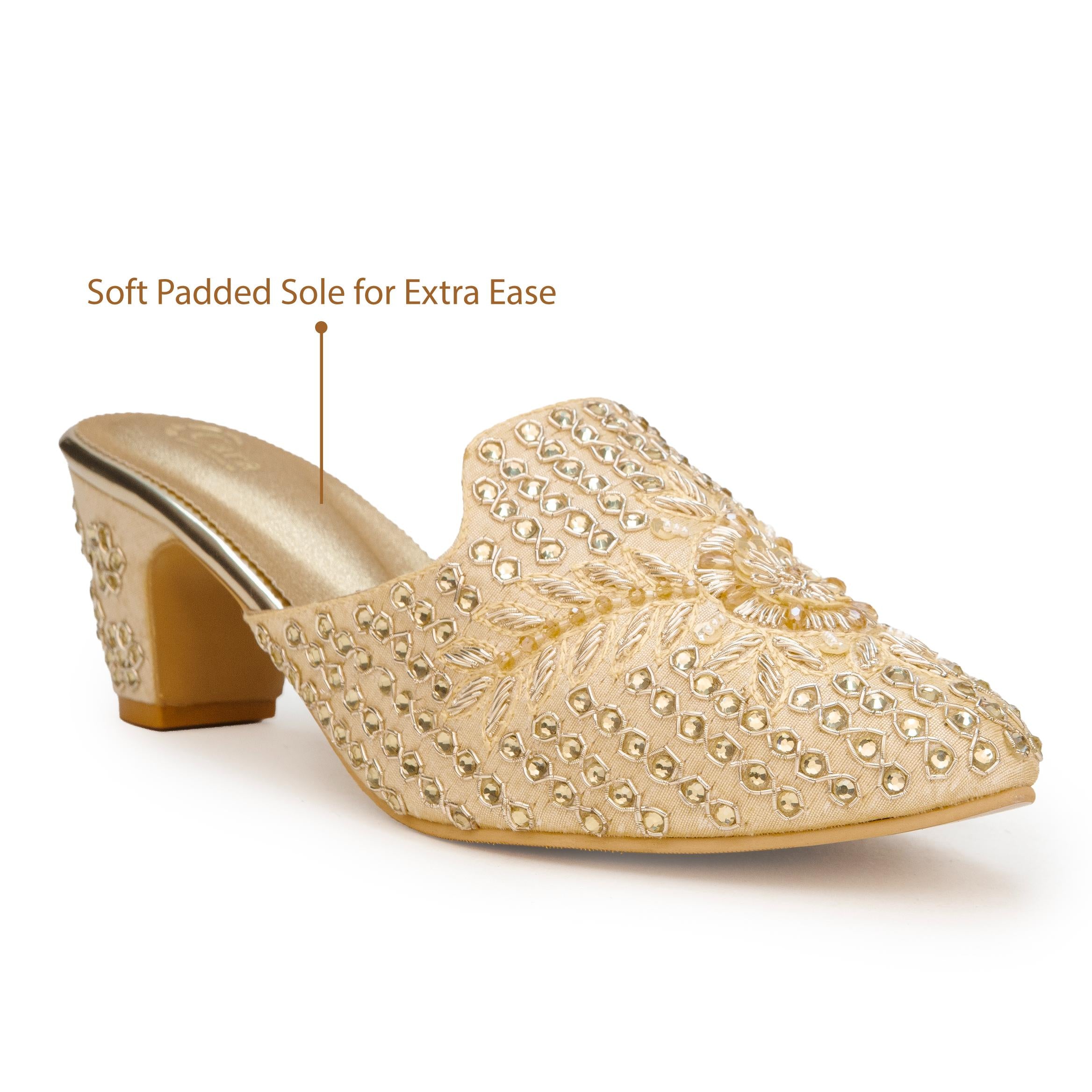 Zardosi Beaded Mules