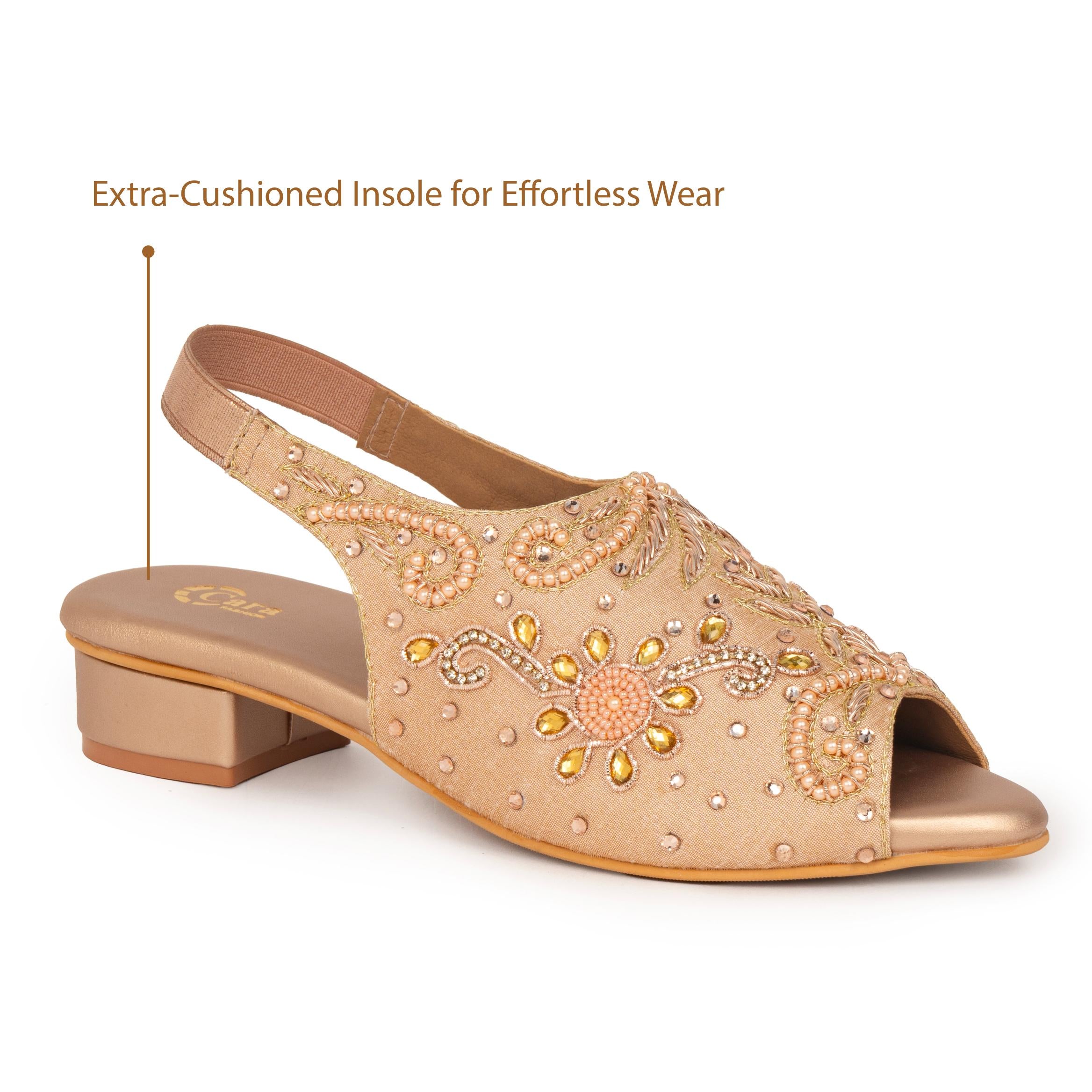 Glided Fern Mules