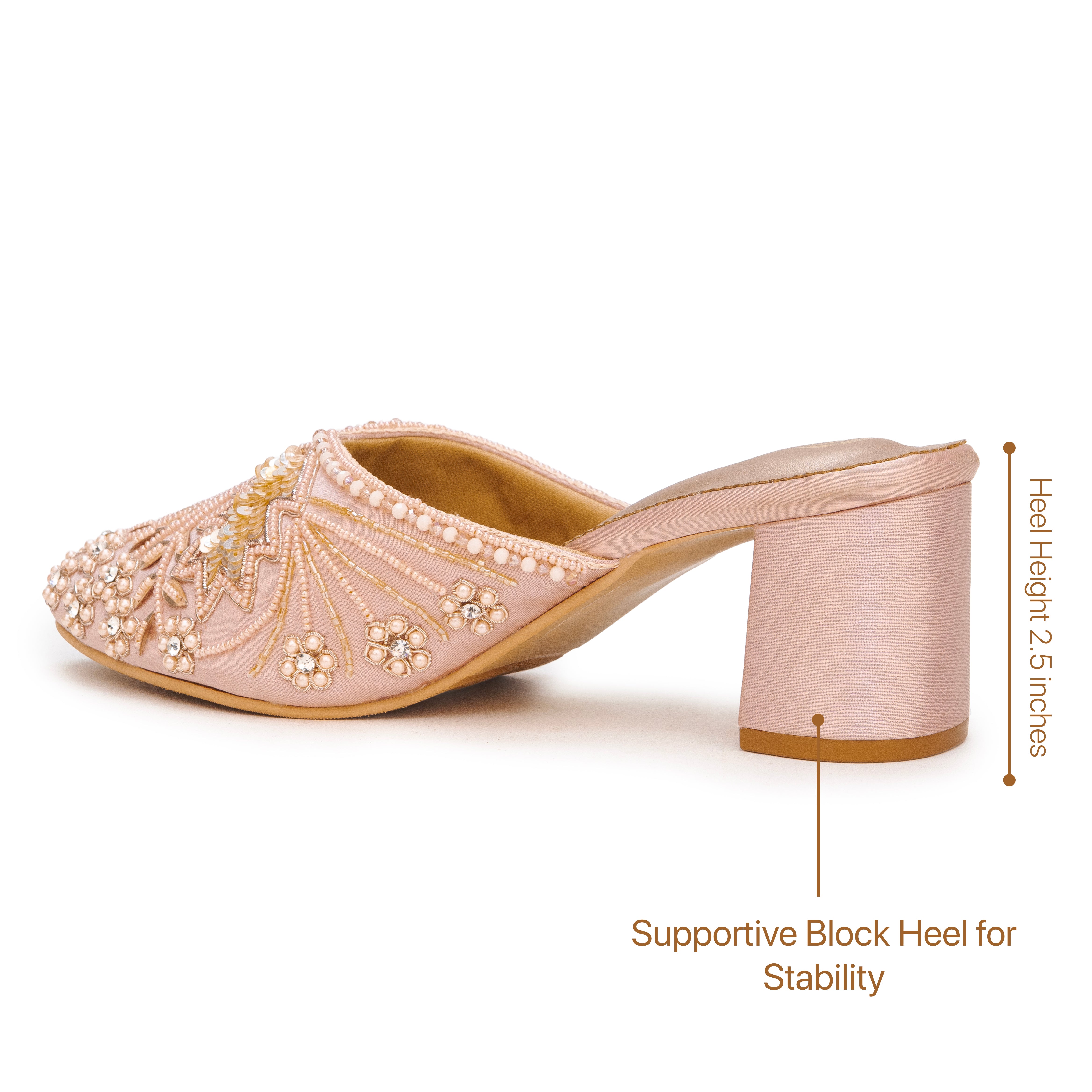 Festive Glide Beaded Heels
