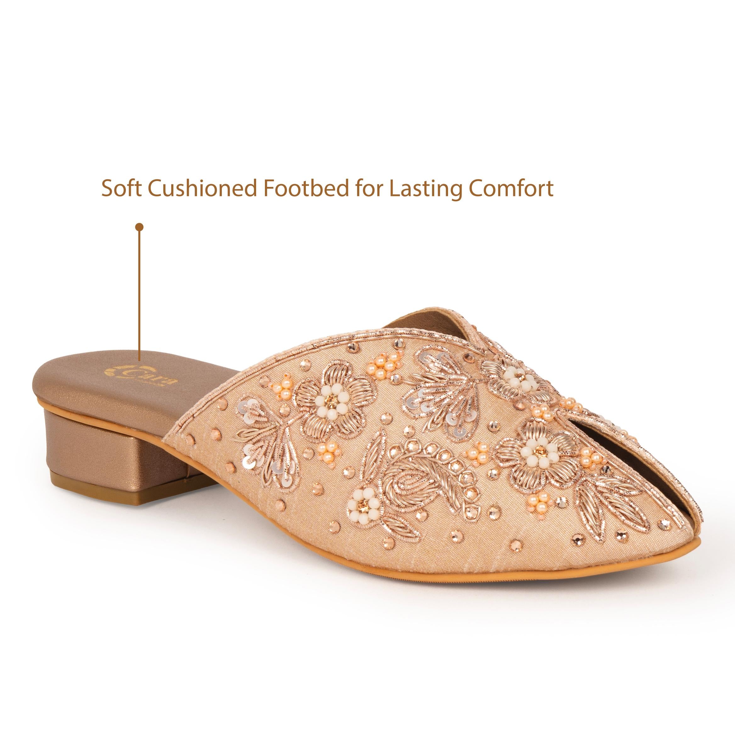 Noorani Beaded Mules
