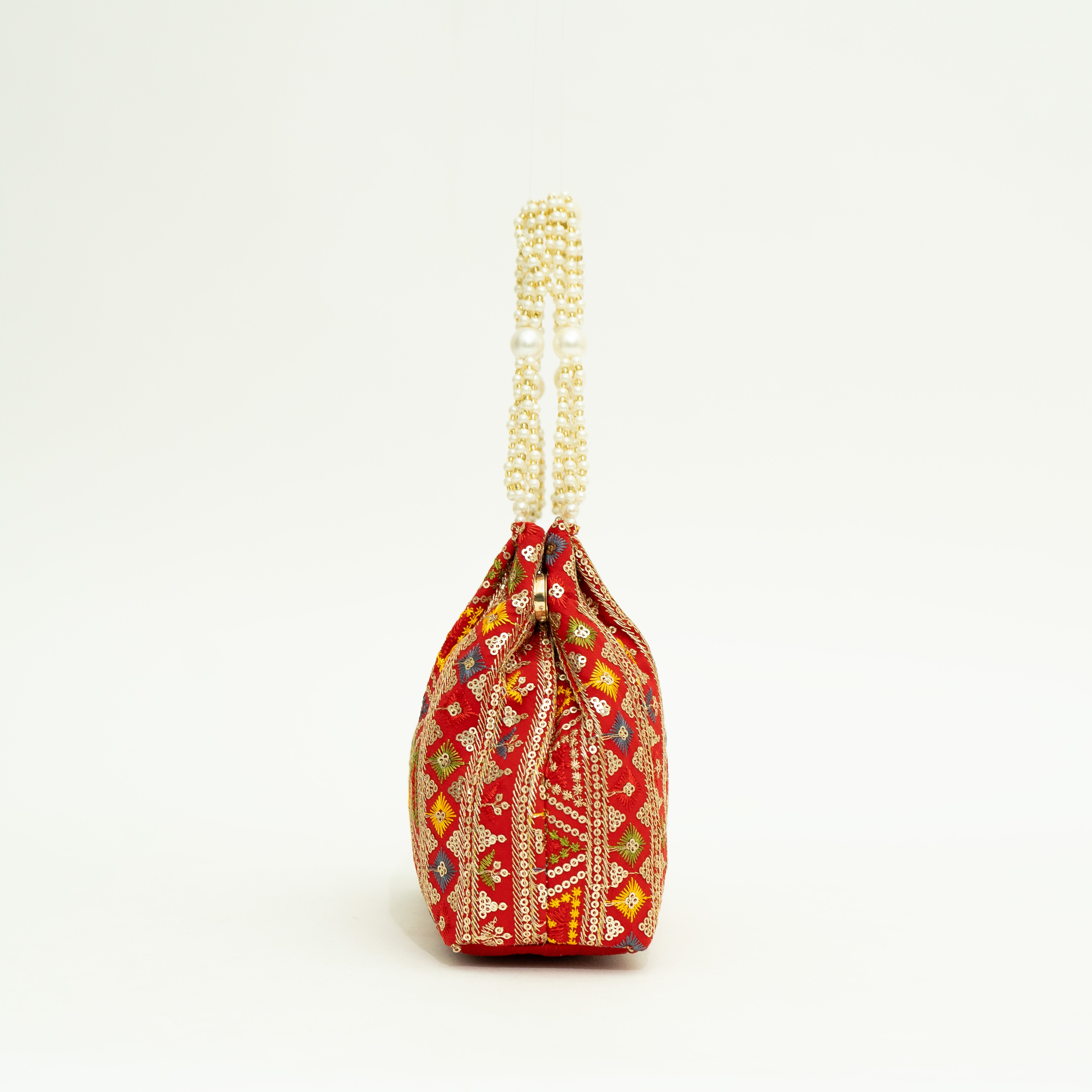 Red Exclusive Ethnic Handy Potli