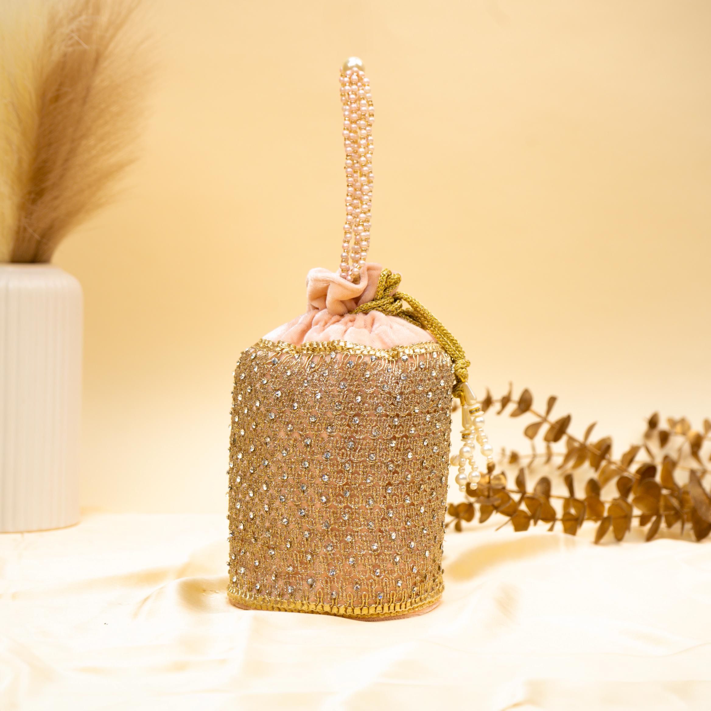 Regal Stone & Bead Potli