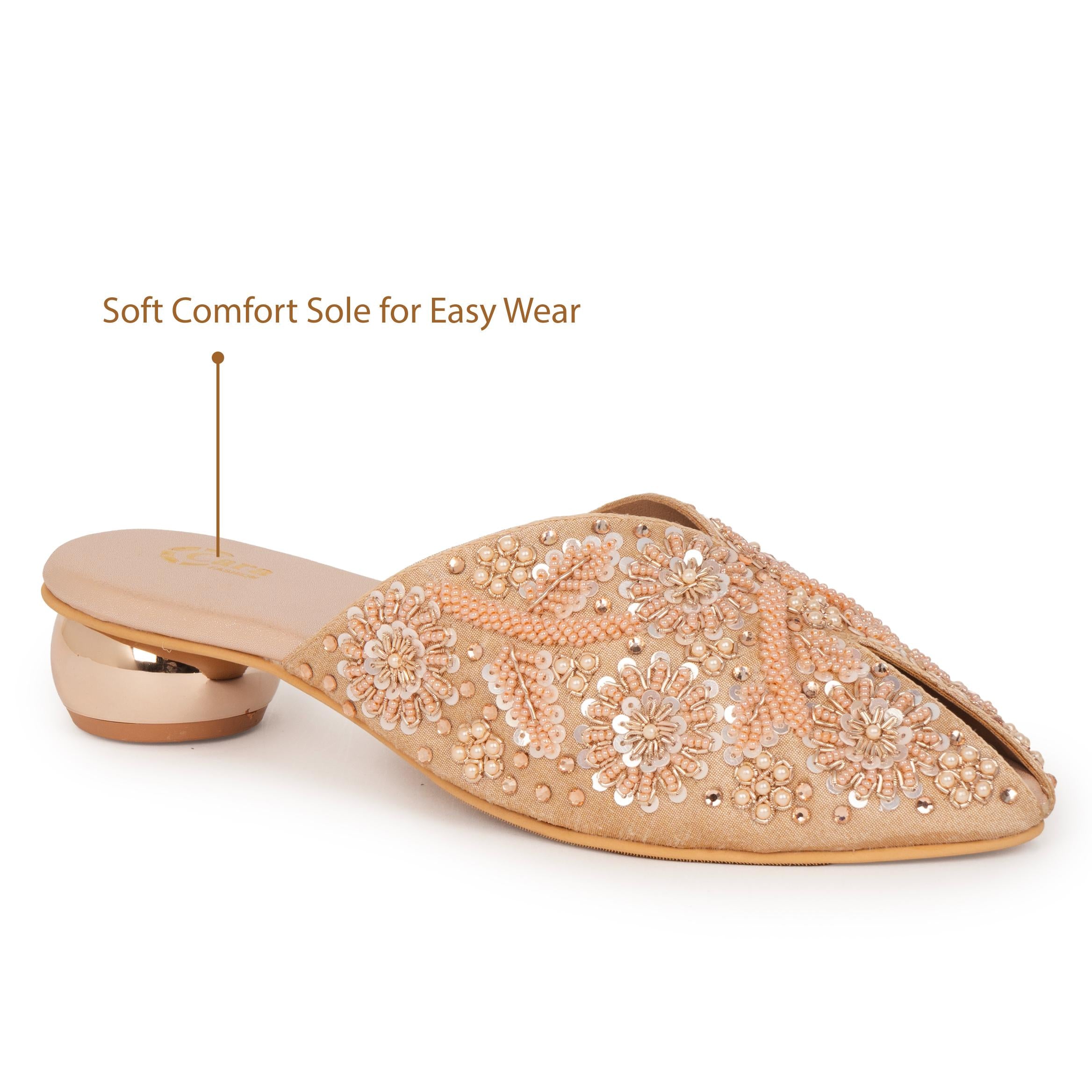Royal Phool Pearl Mules