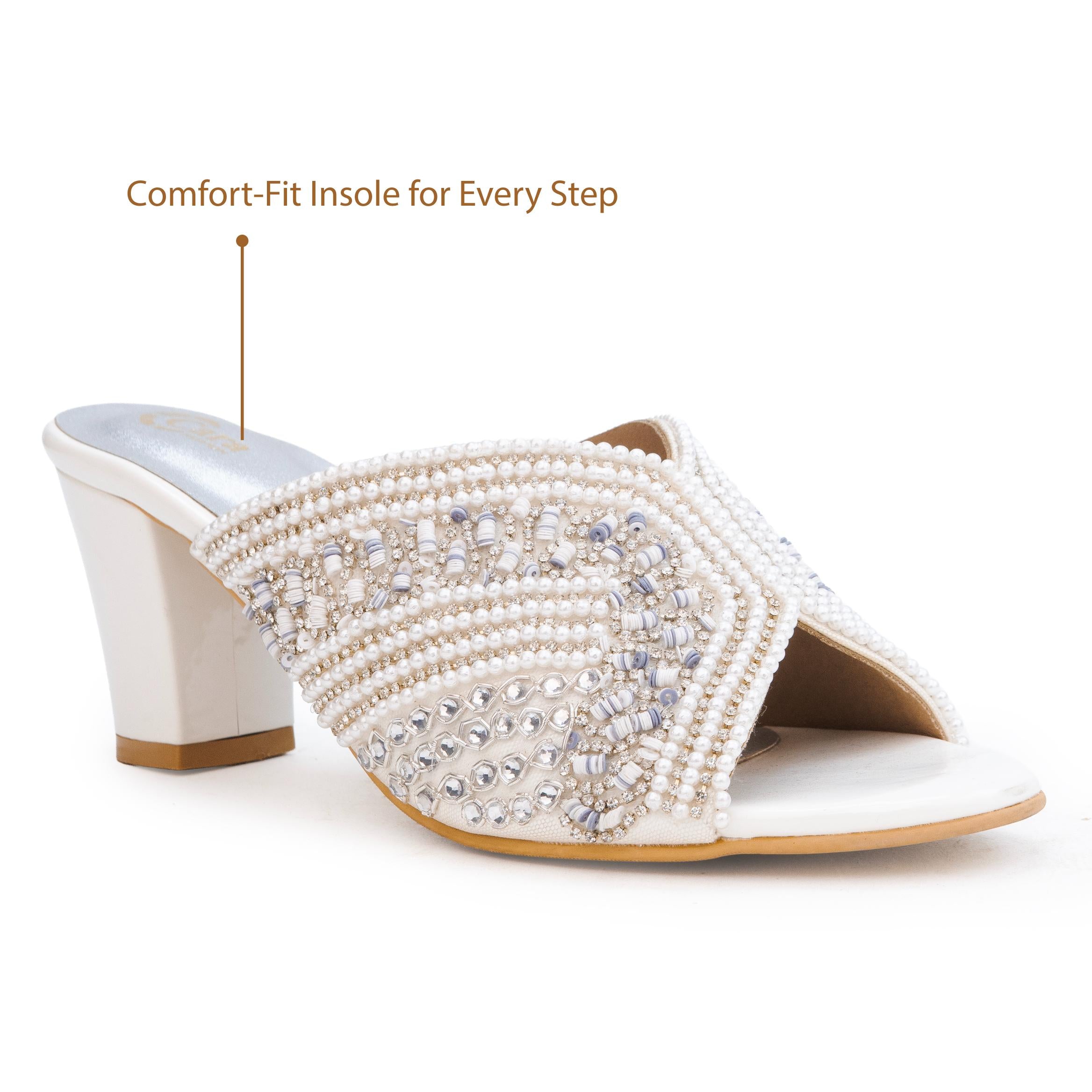 Golden Aura Pearl Heels