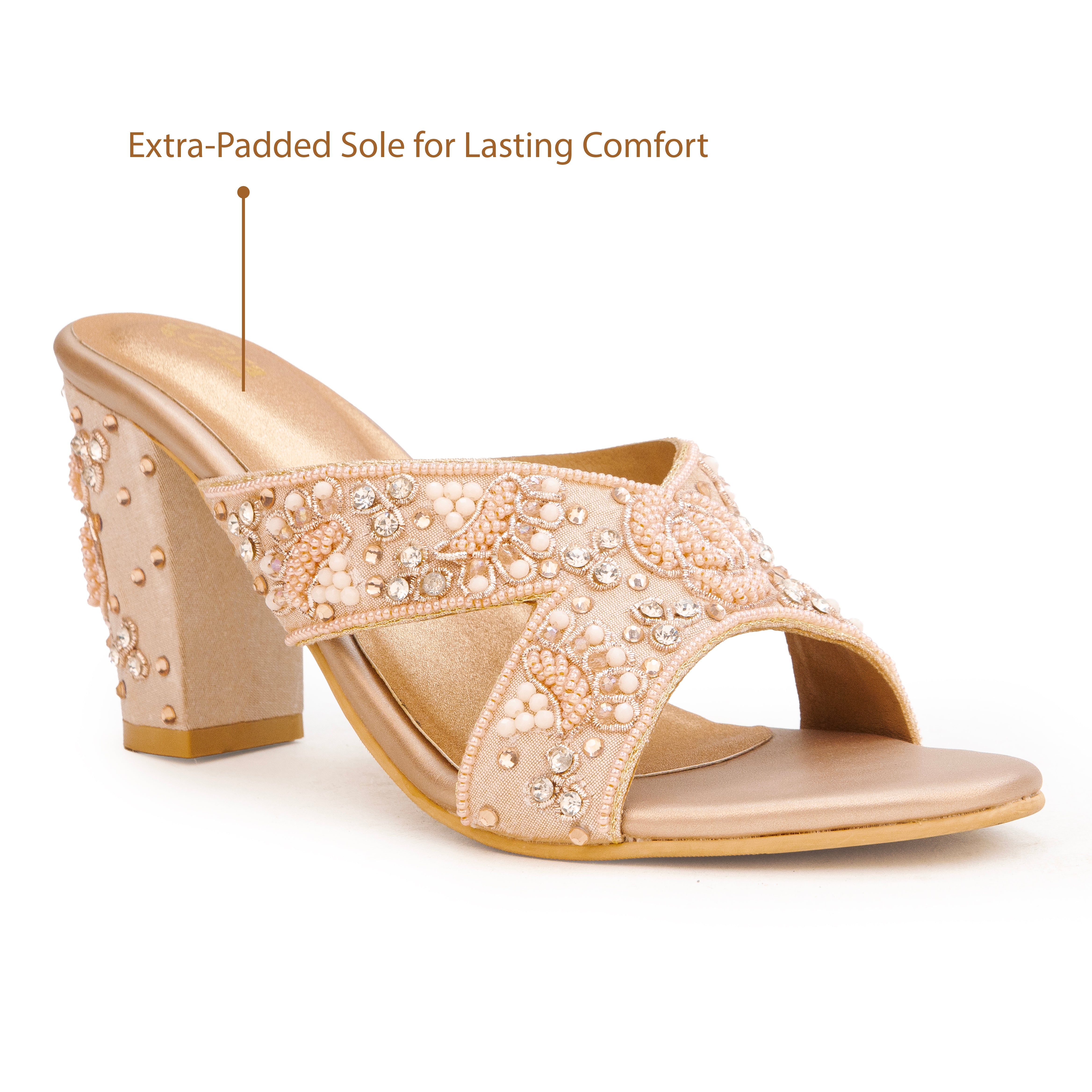 Beaded Petal Heritage Heels