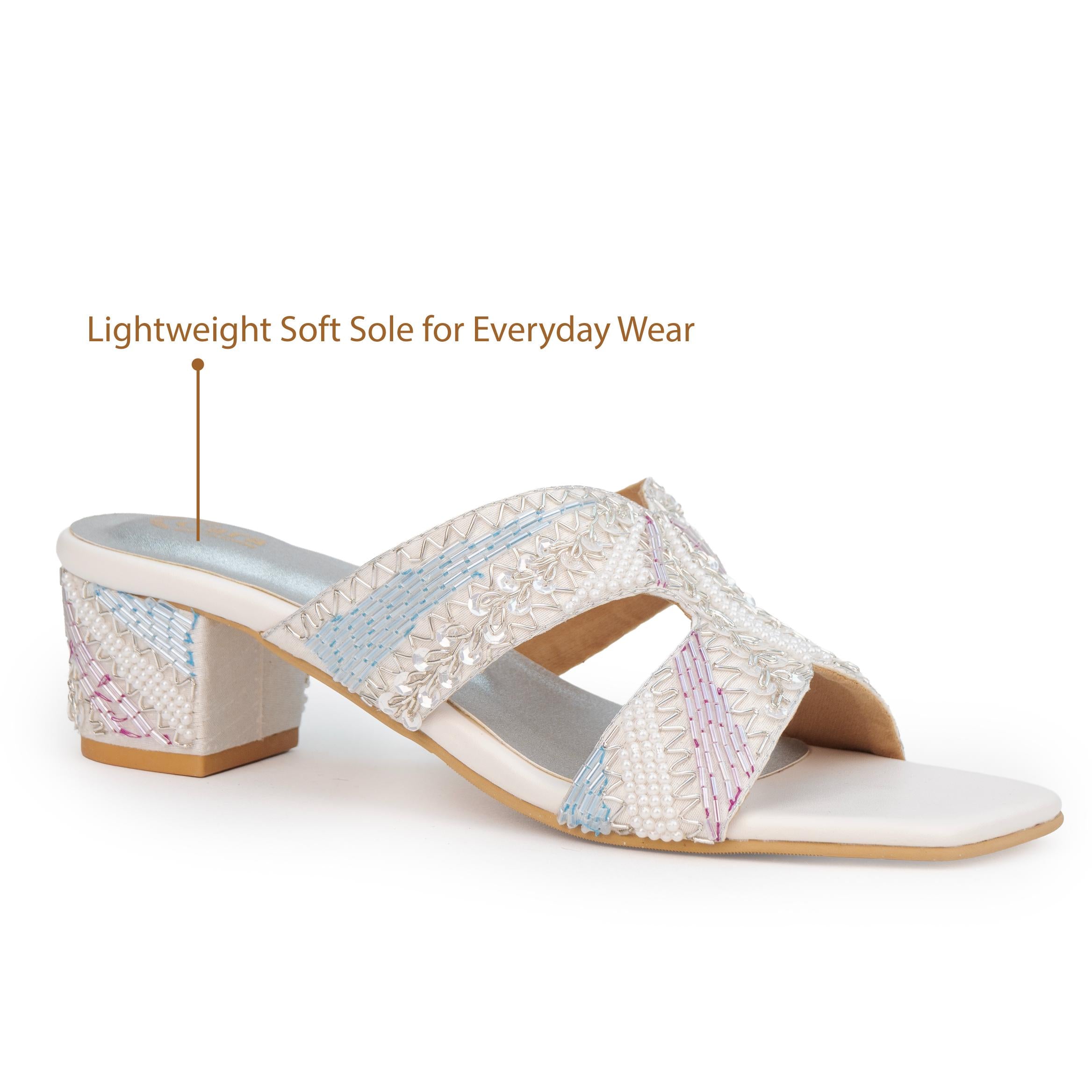 Glided Bloom Heels