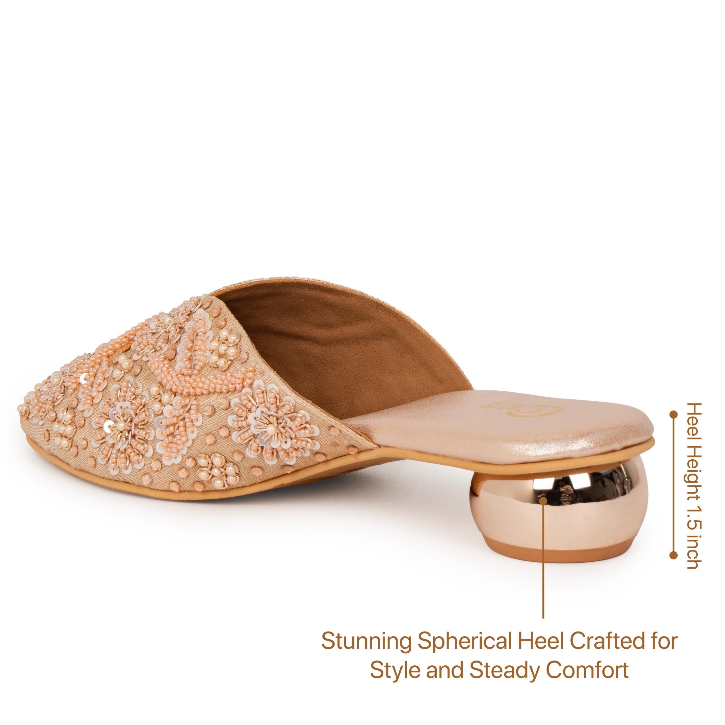 Royal Phool Pearl Mules