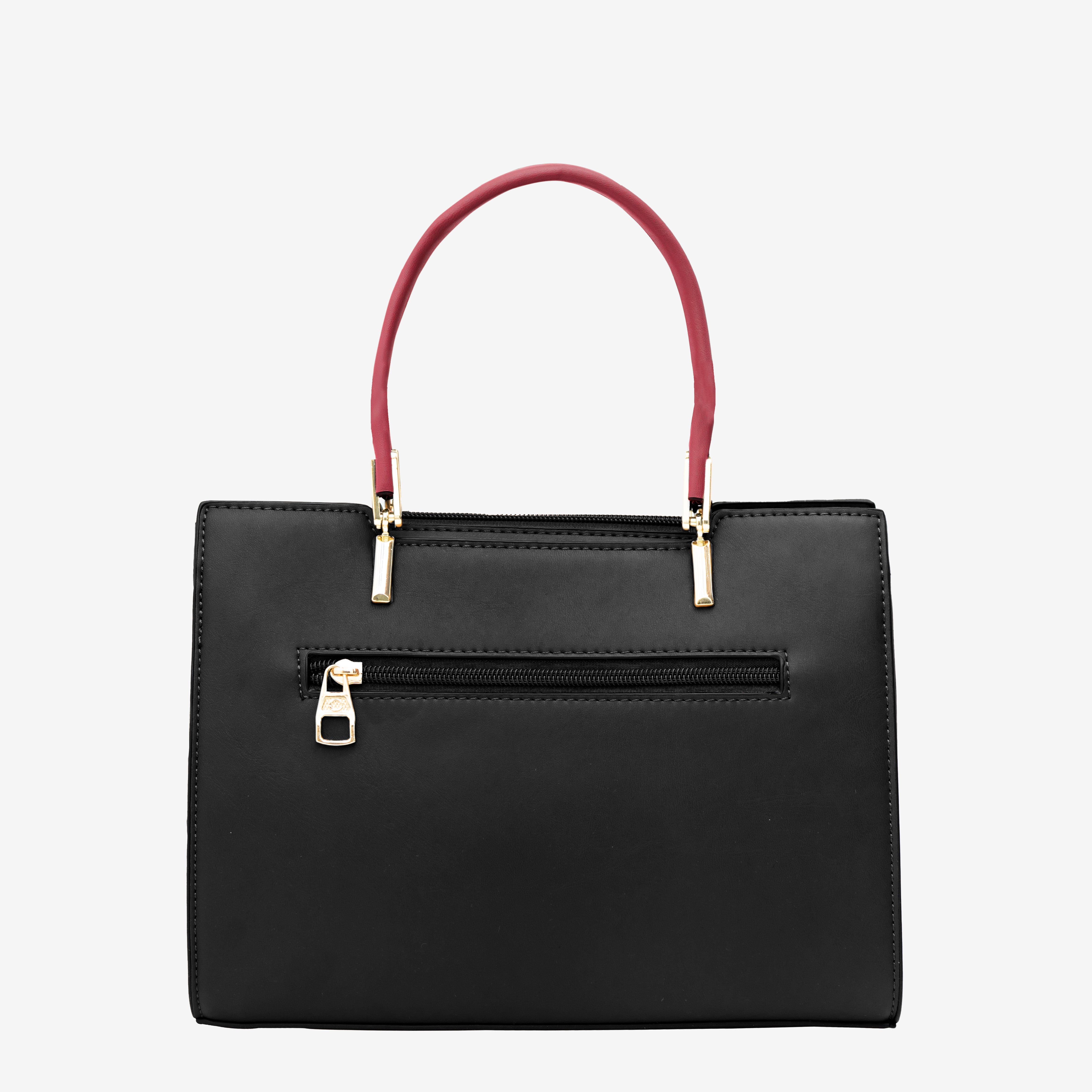 Black Polished Look Handbag | Cara