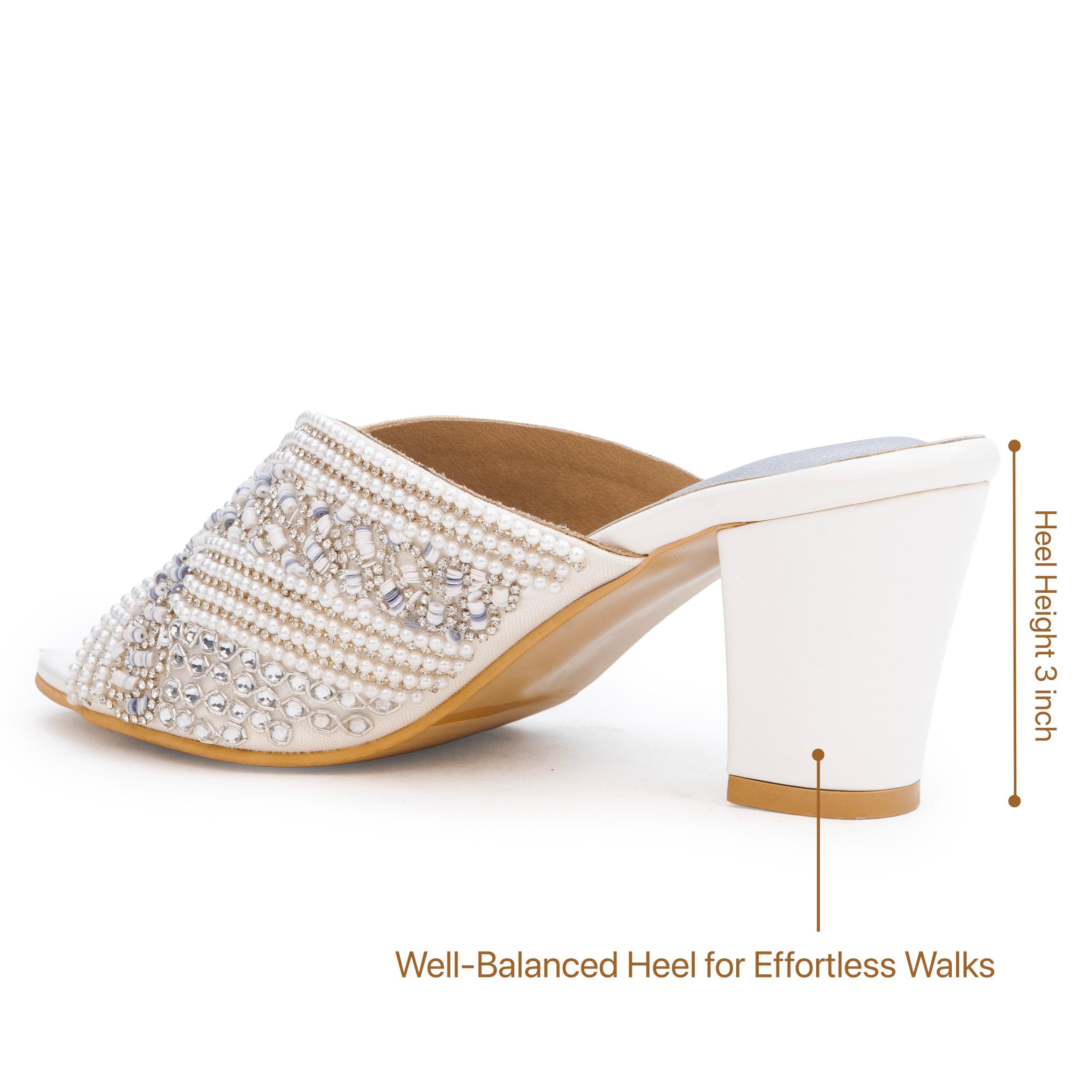 Golden Aura Pearl Heels