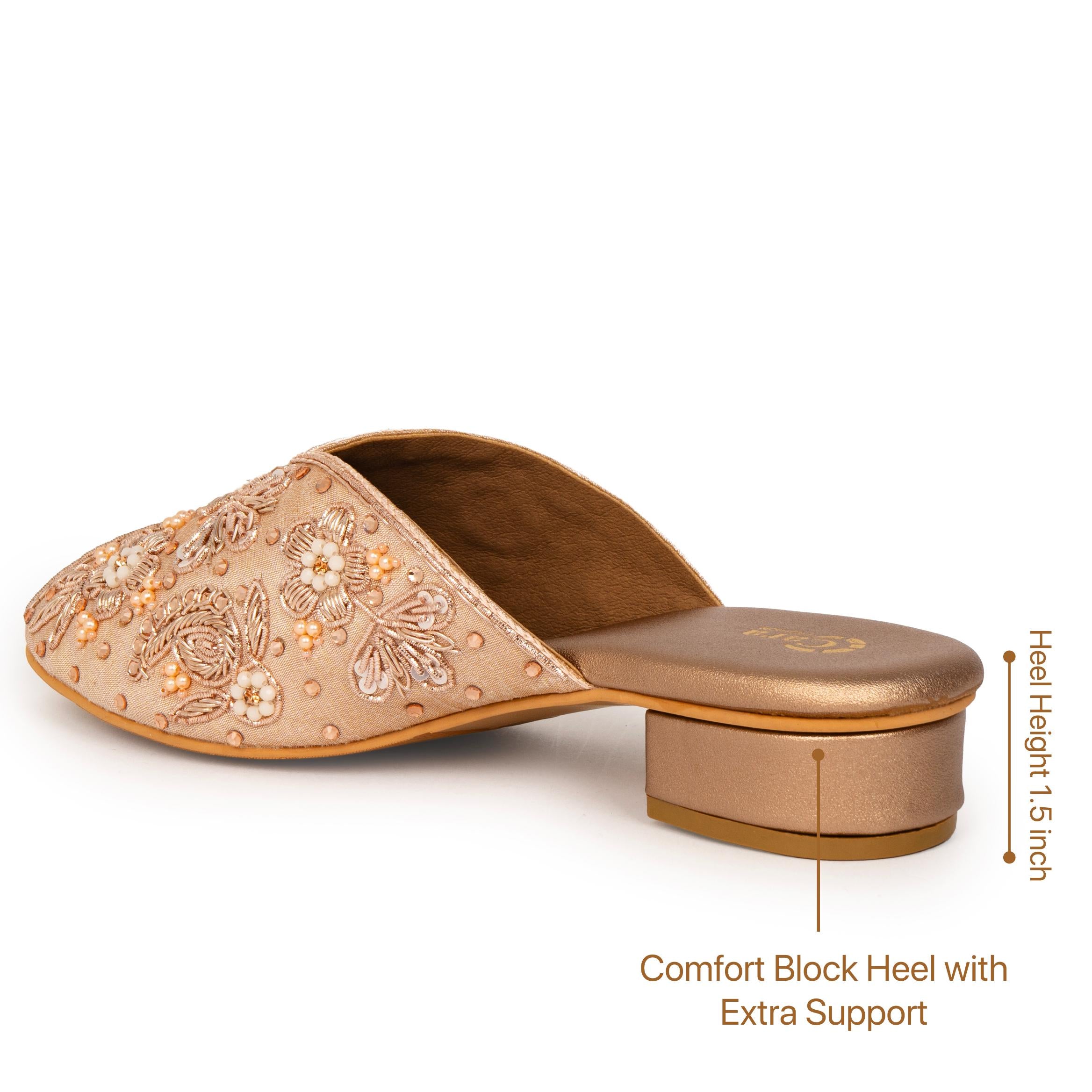 Noorani Beaded Mules