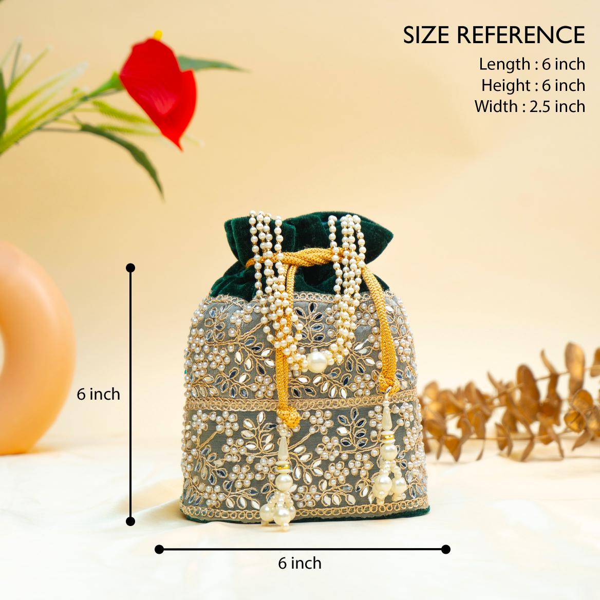 Grace Pearl Bead Potli