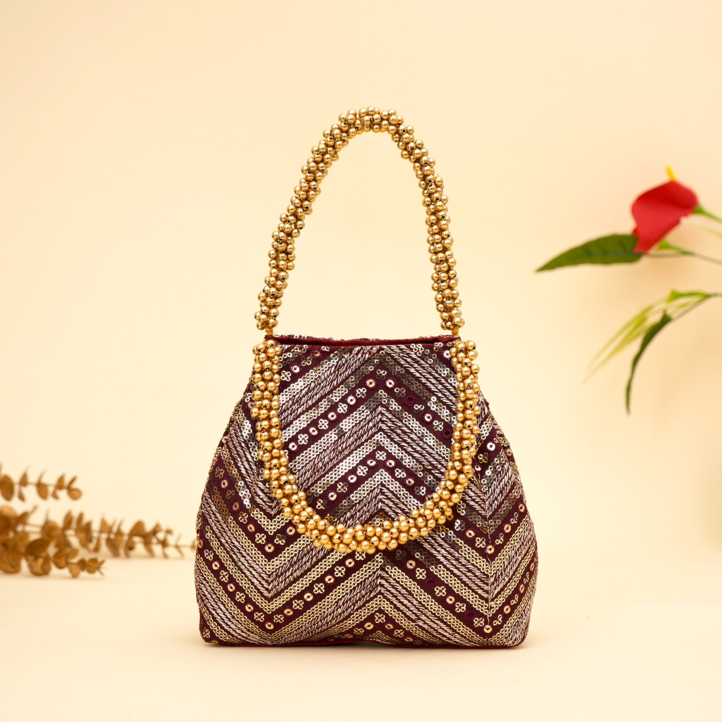 Ornate Bloom Potli