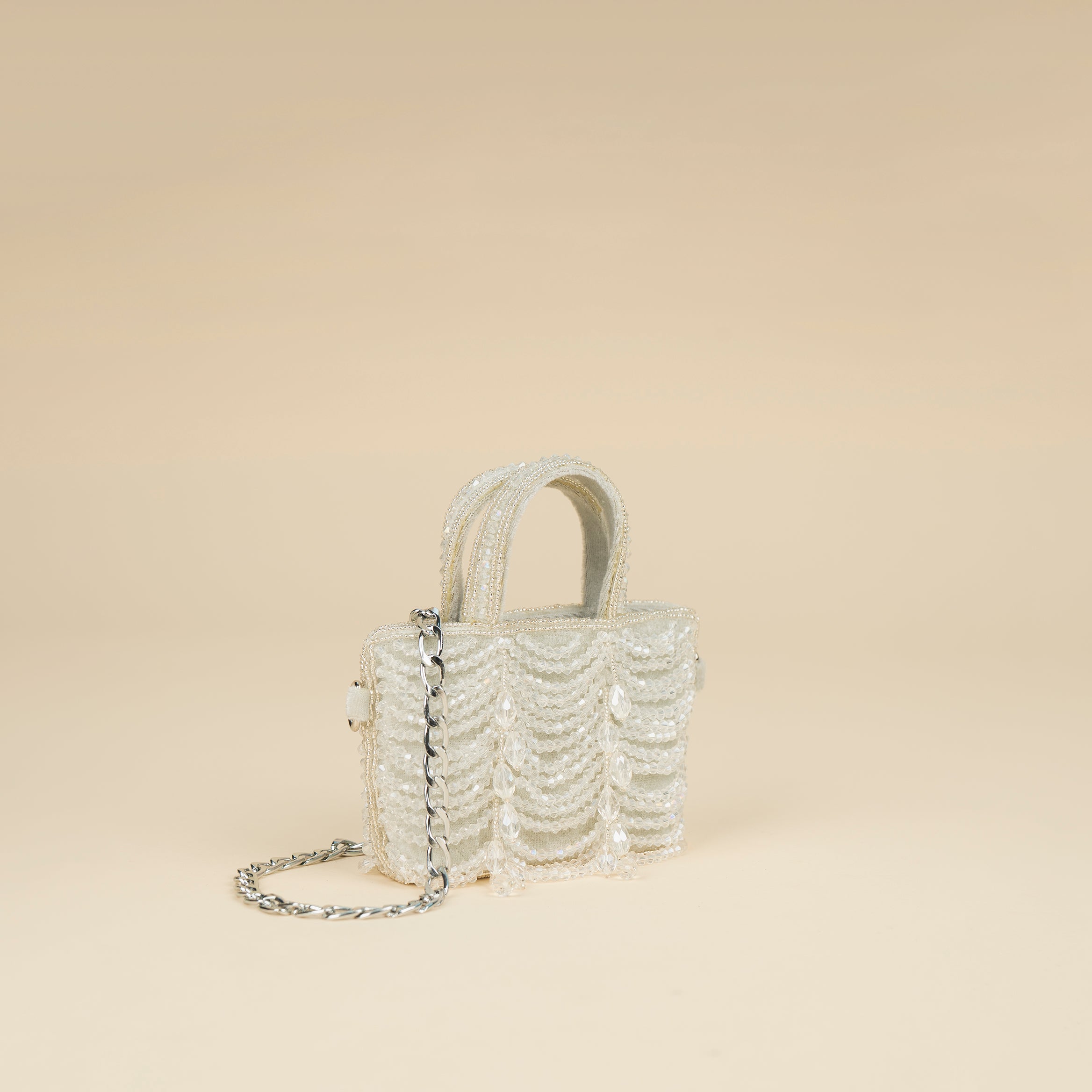 Satin Pearl Luxe Clutch (Mini Bag)