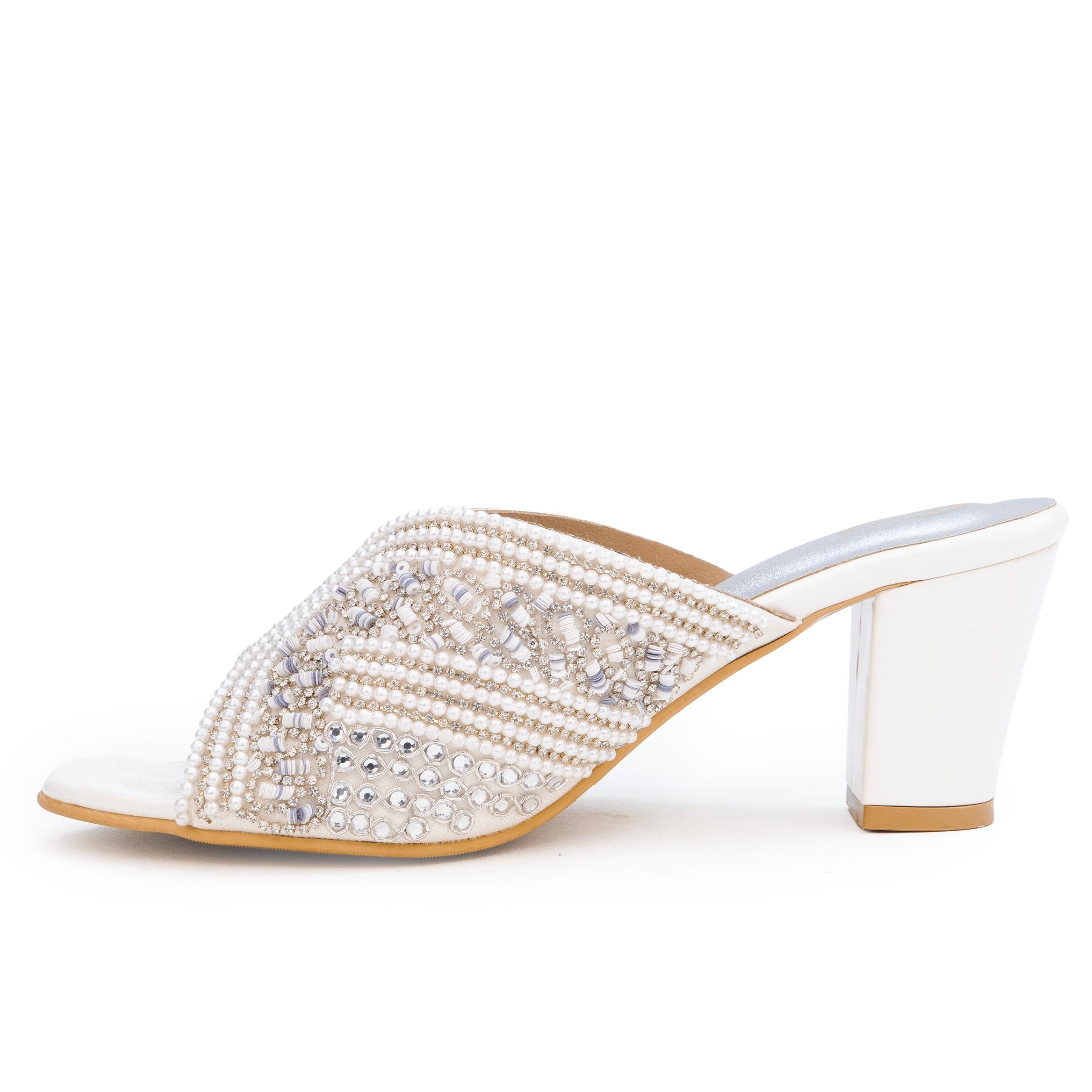 Golden Aura Pearl Heels