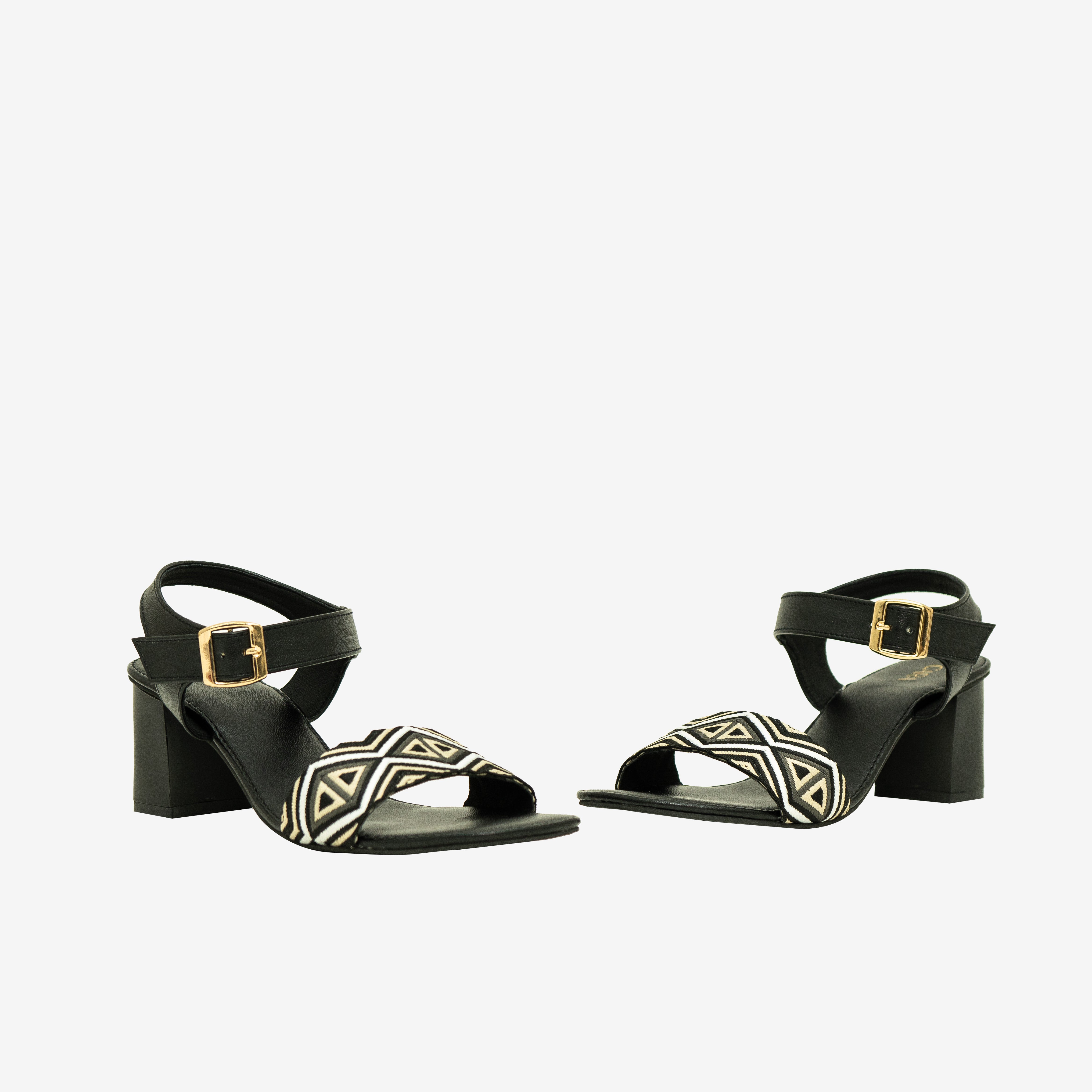 BLACK Buckle Bliss heels  I Cara