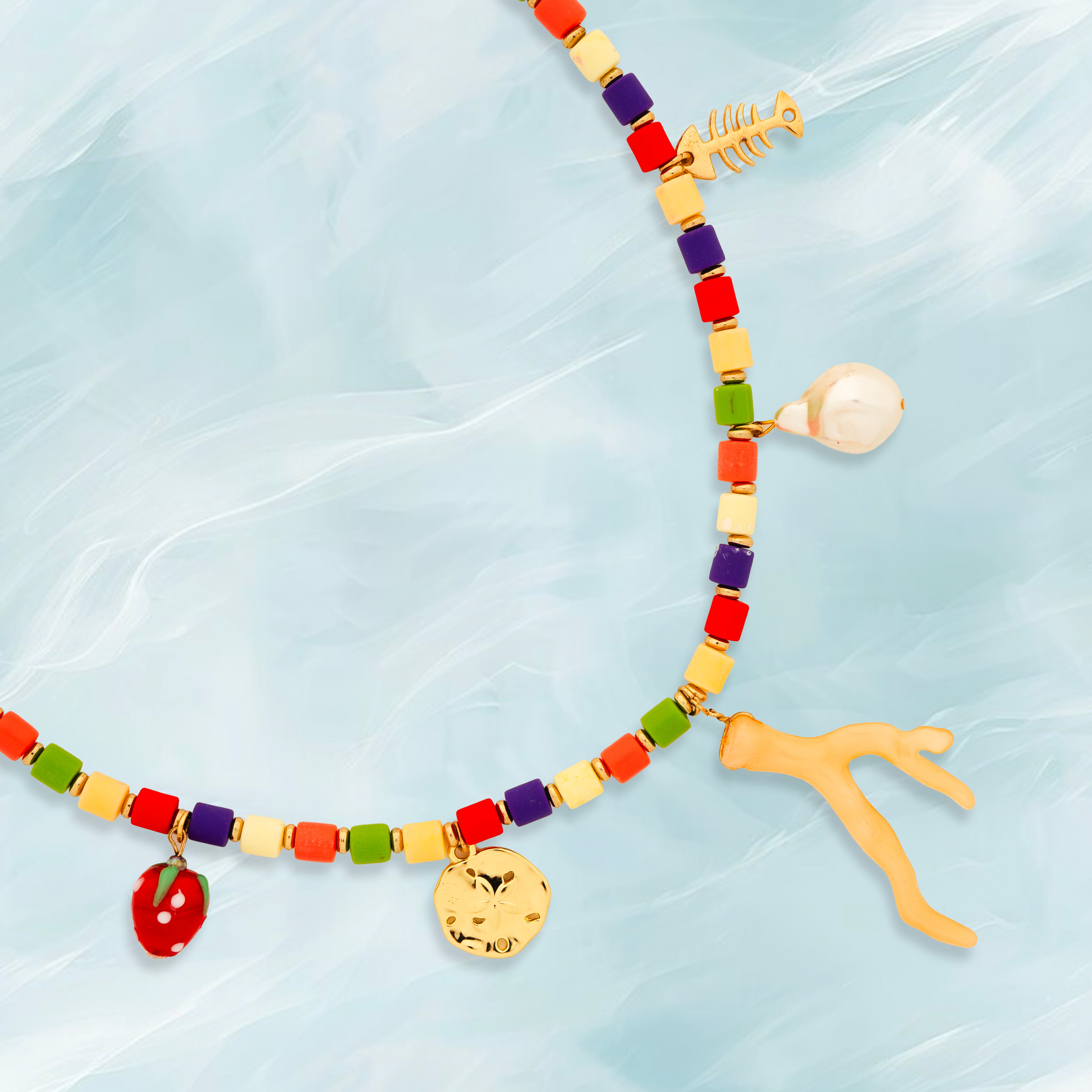Rainbow Charm Necklace