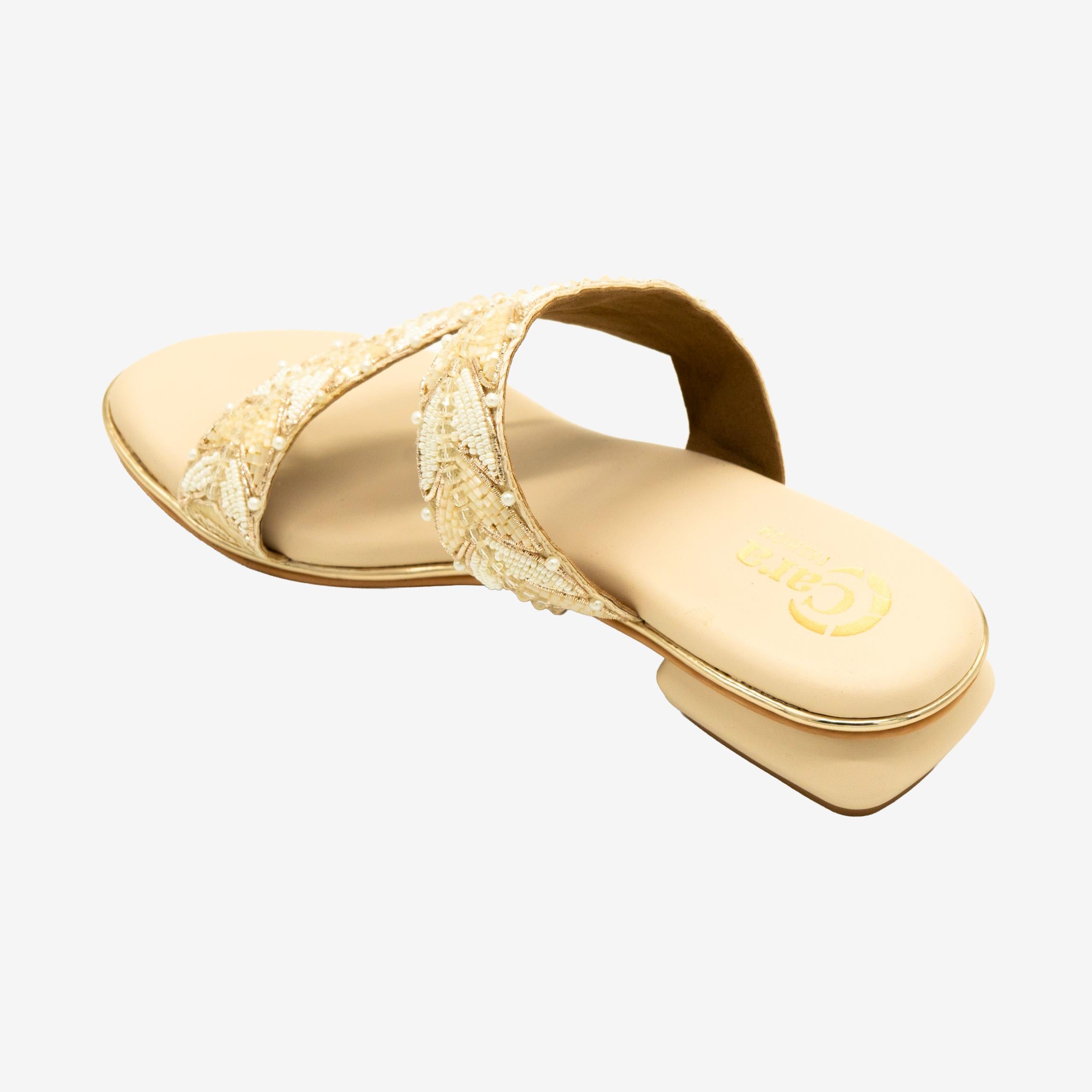 Lustre Toe Ring Flats