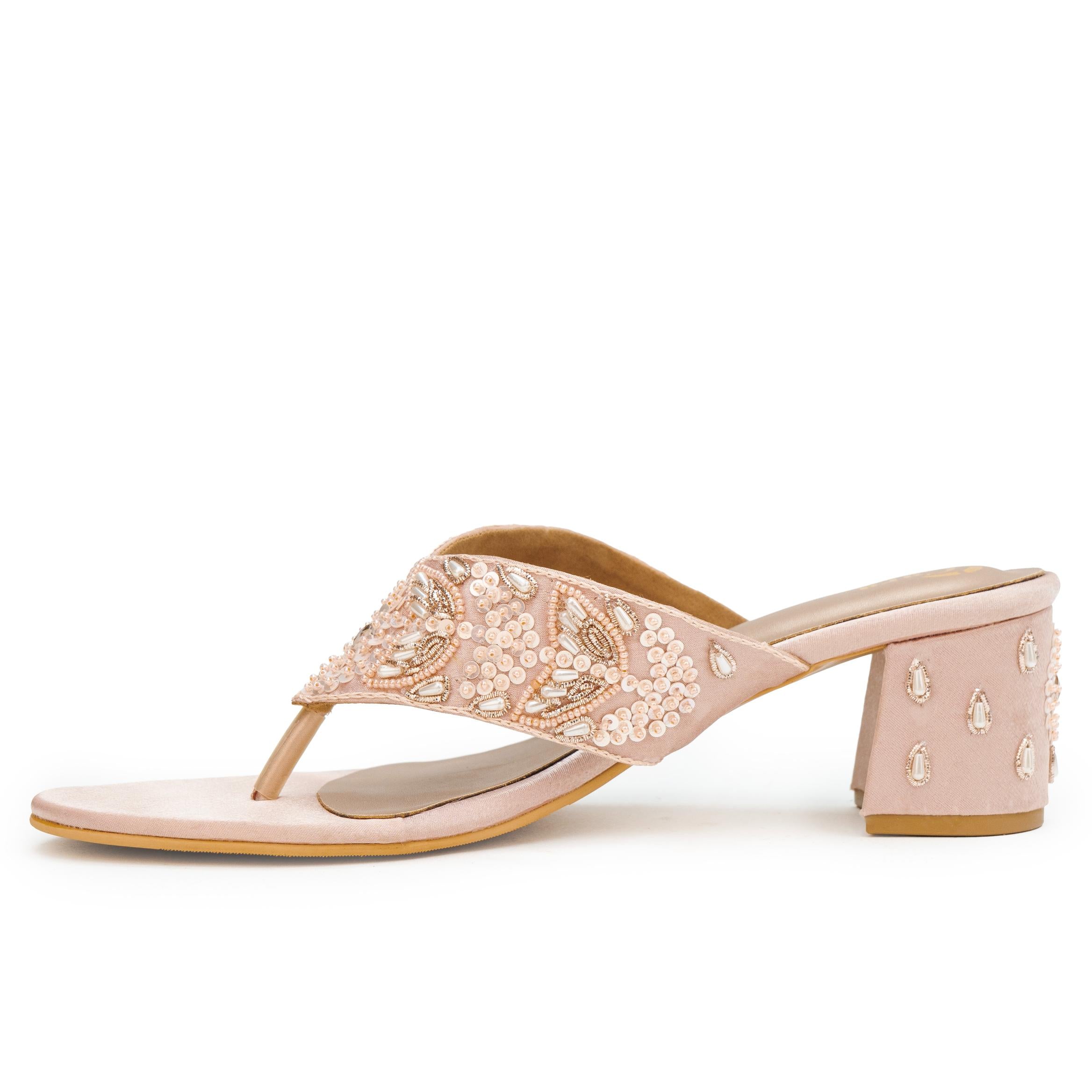 Sequin Grace Thong Heels