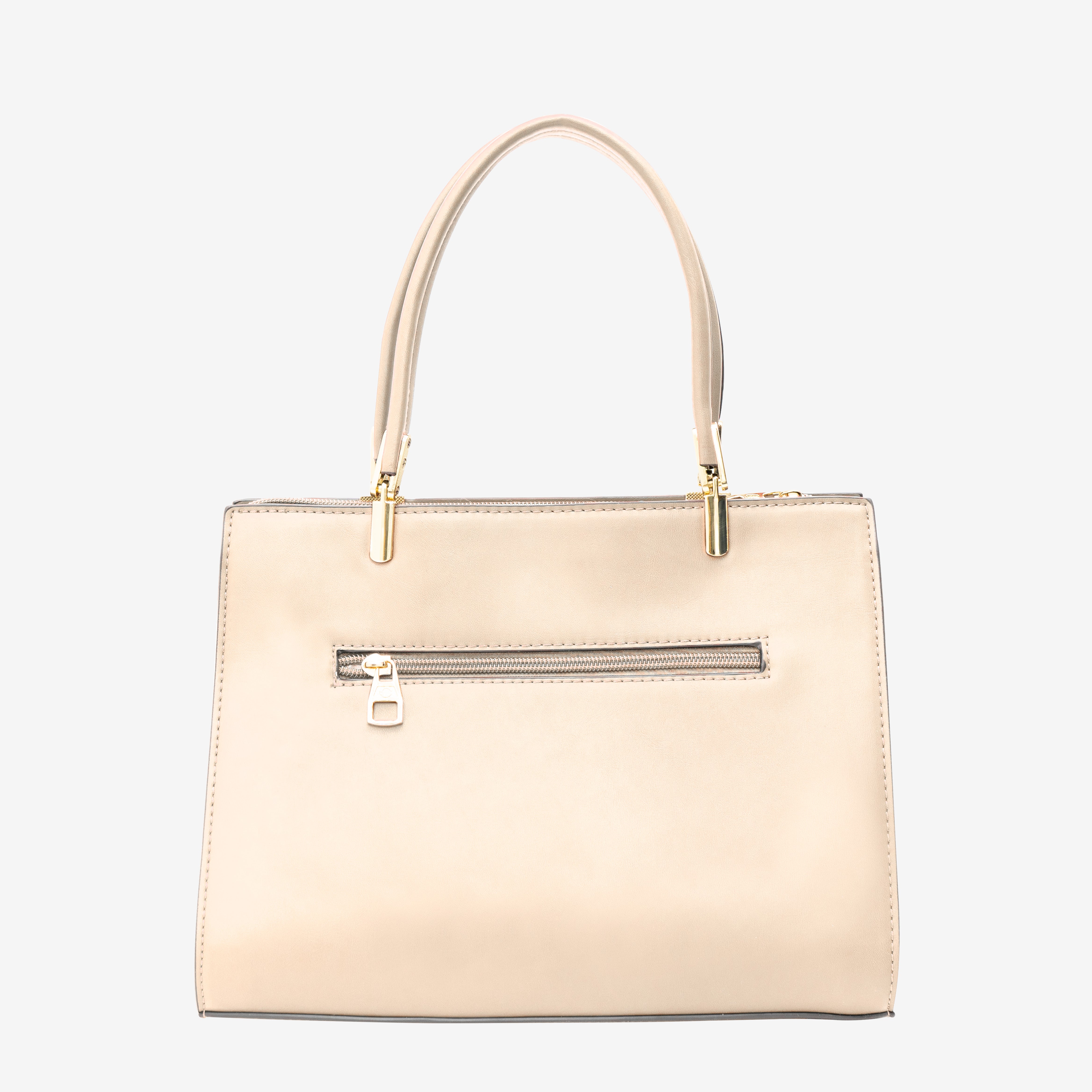 Beige Boldly Striped Handbag | Cara