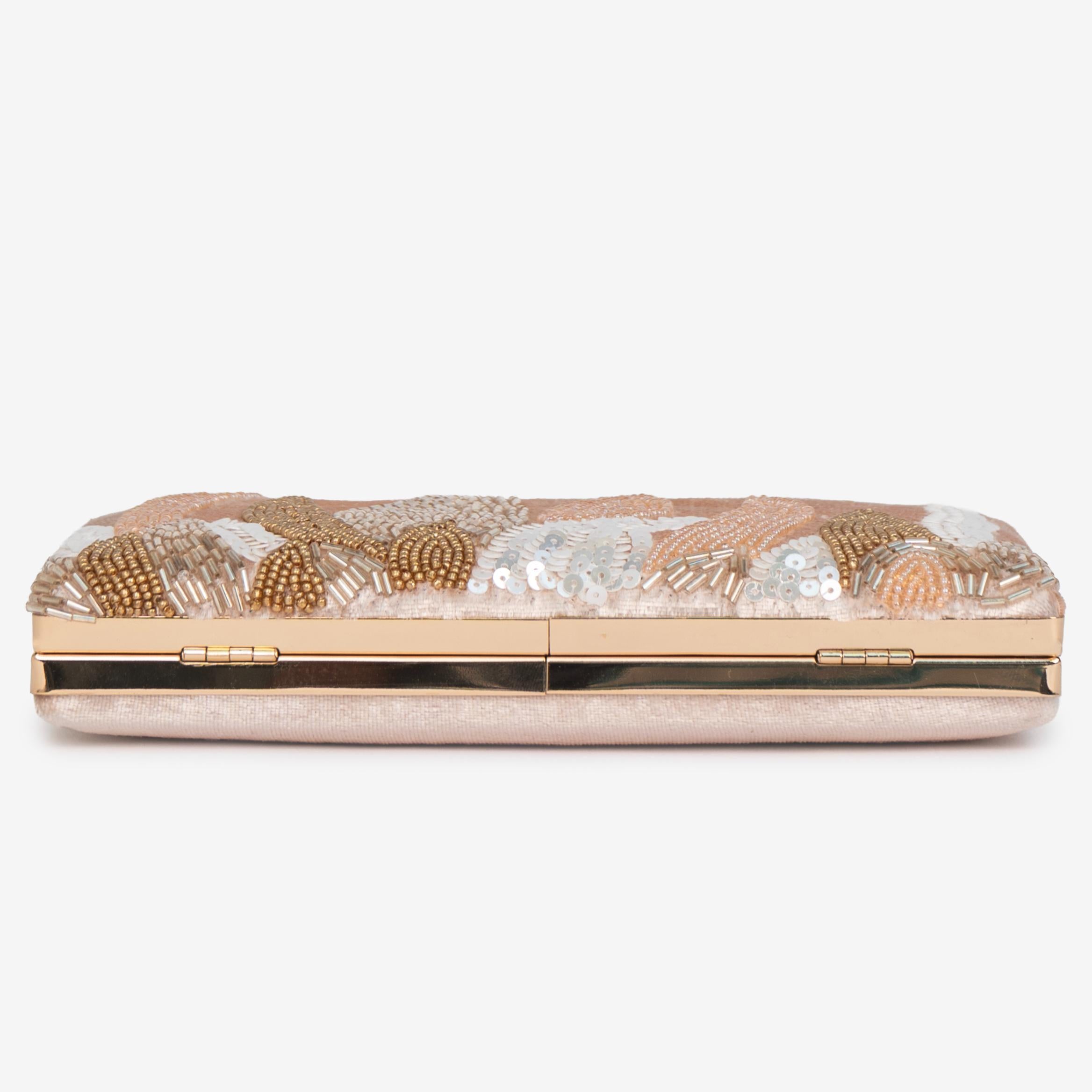 Ivory Palm Clutch