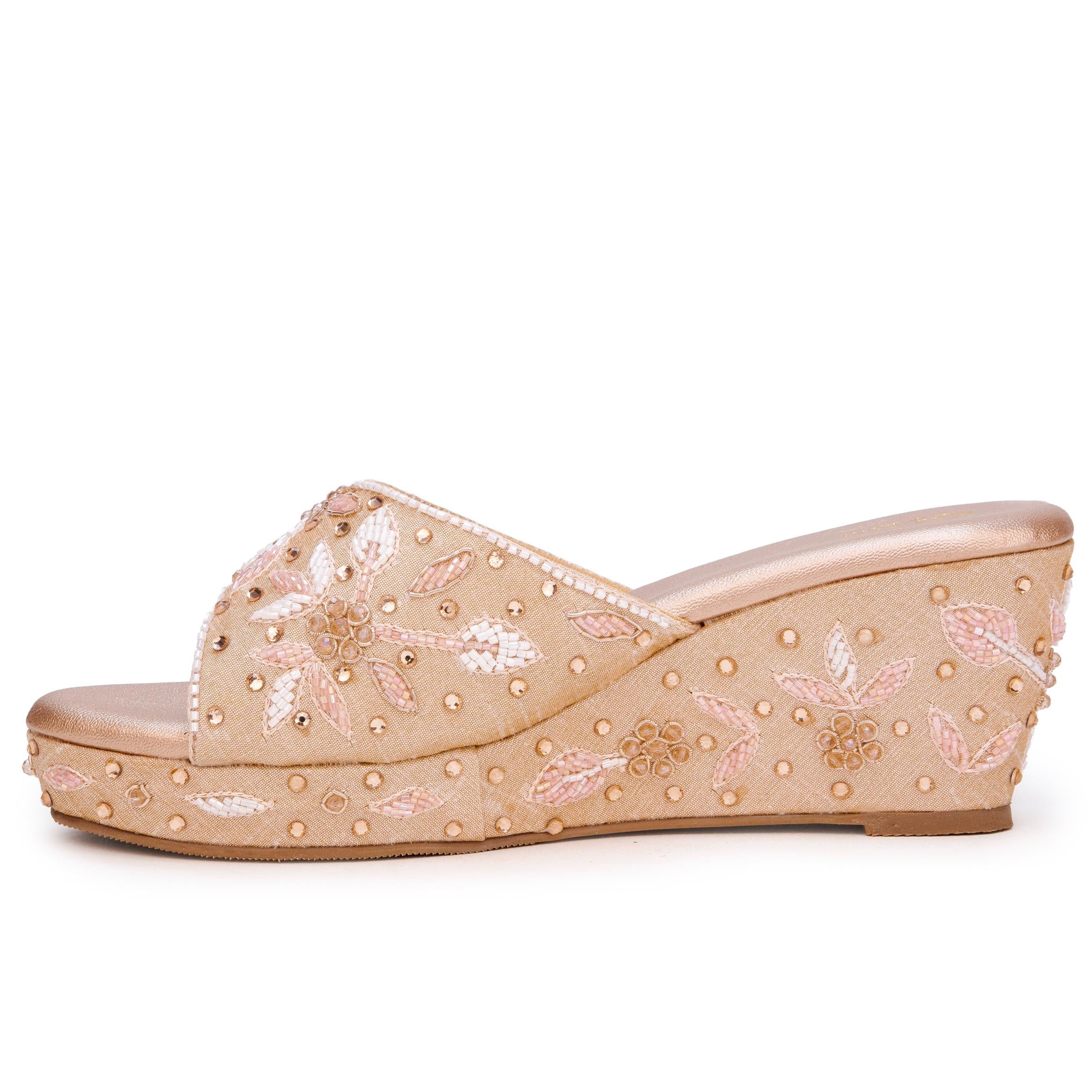 Rhinestone Petal Wedges