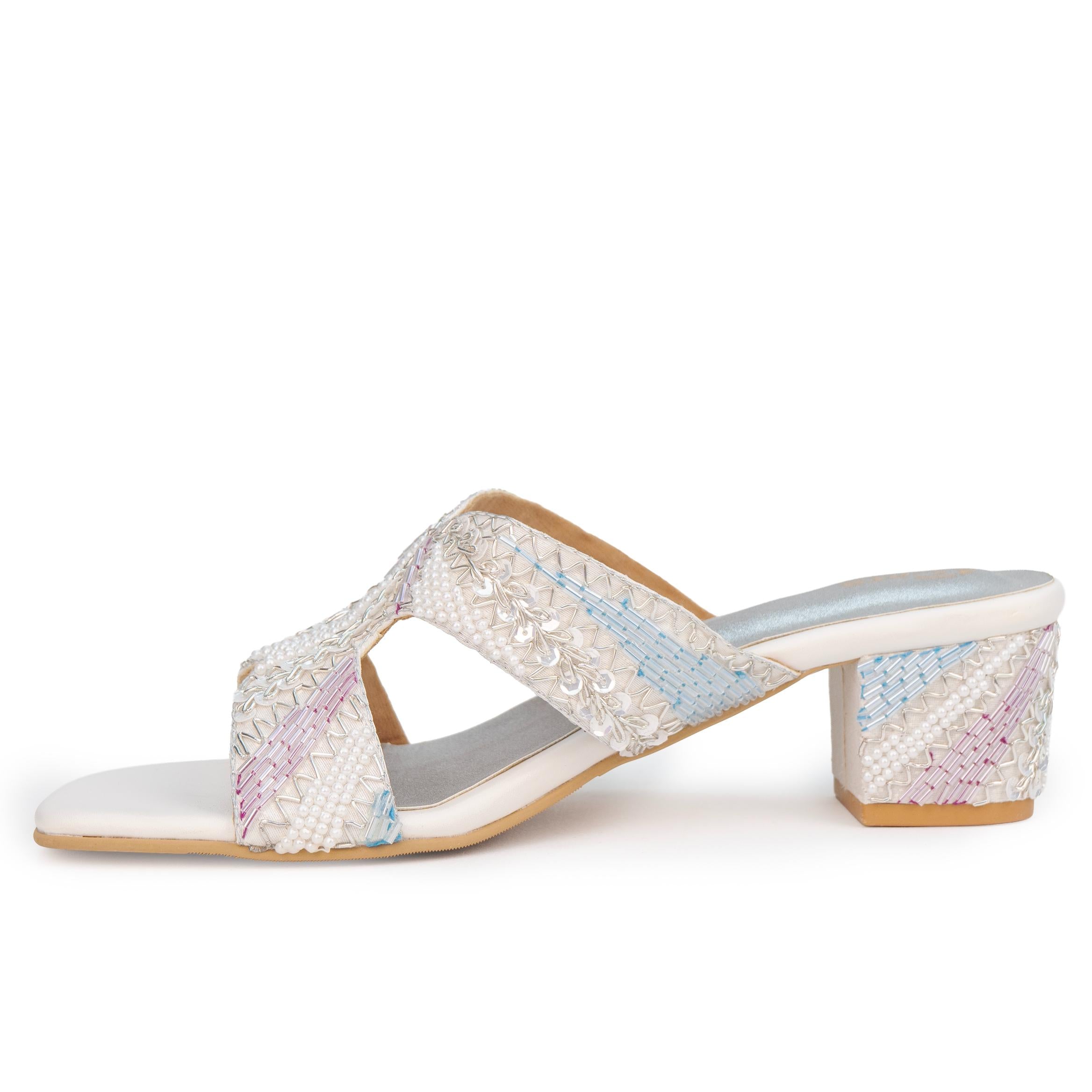 Glided Bloom Heels