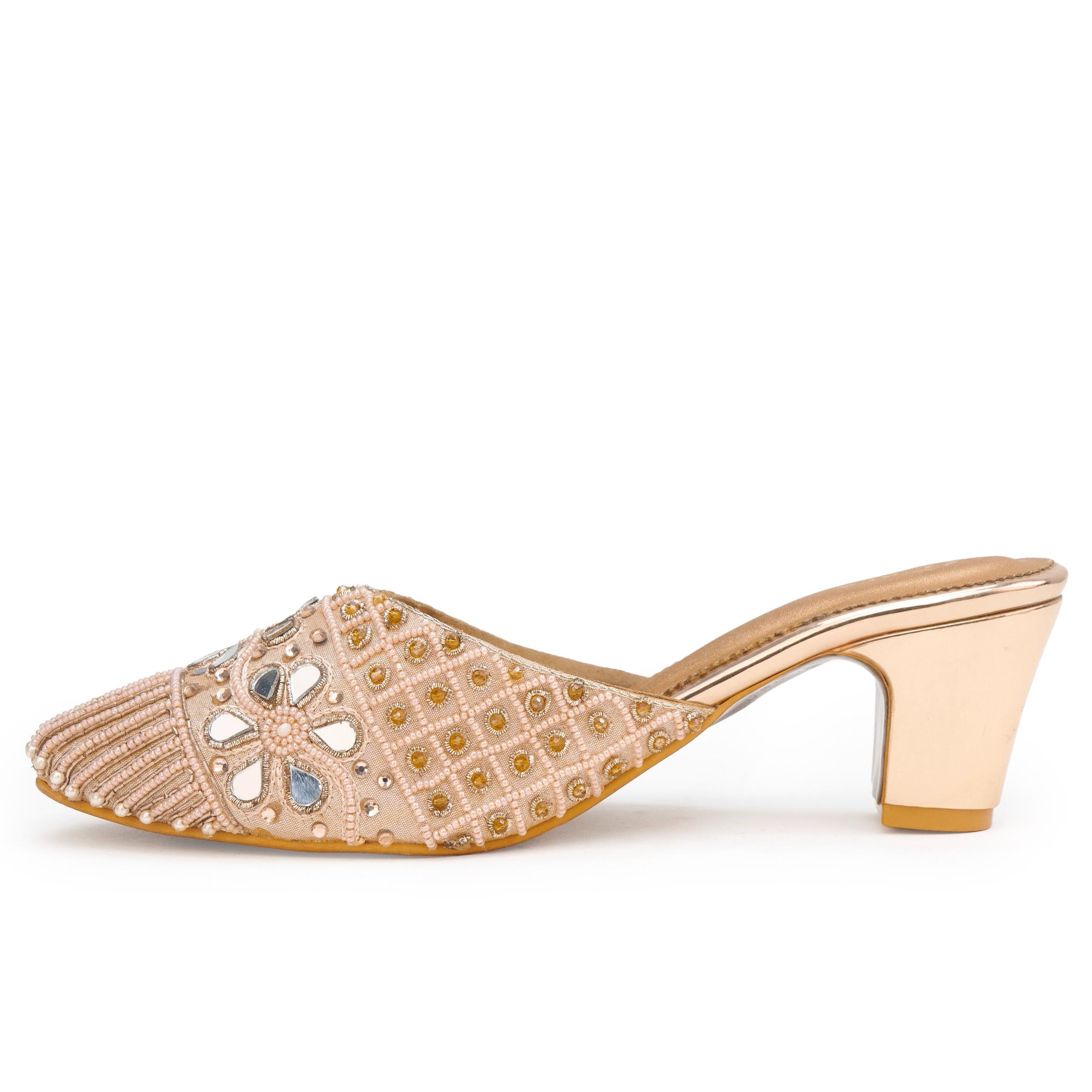 Mirror Bloom Mules
