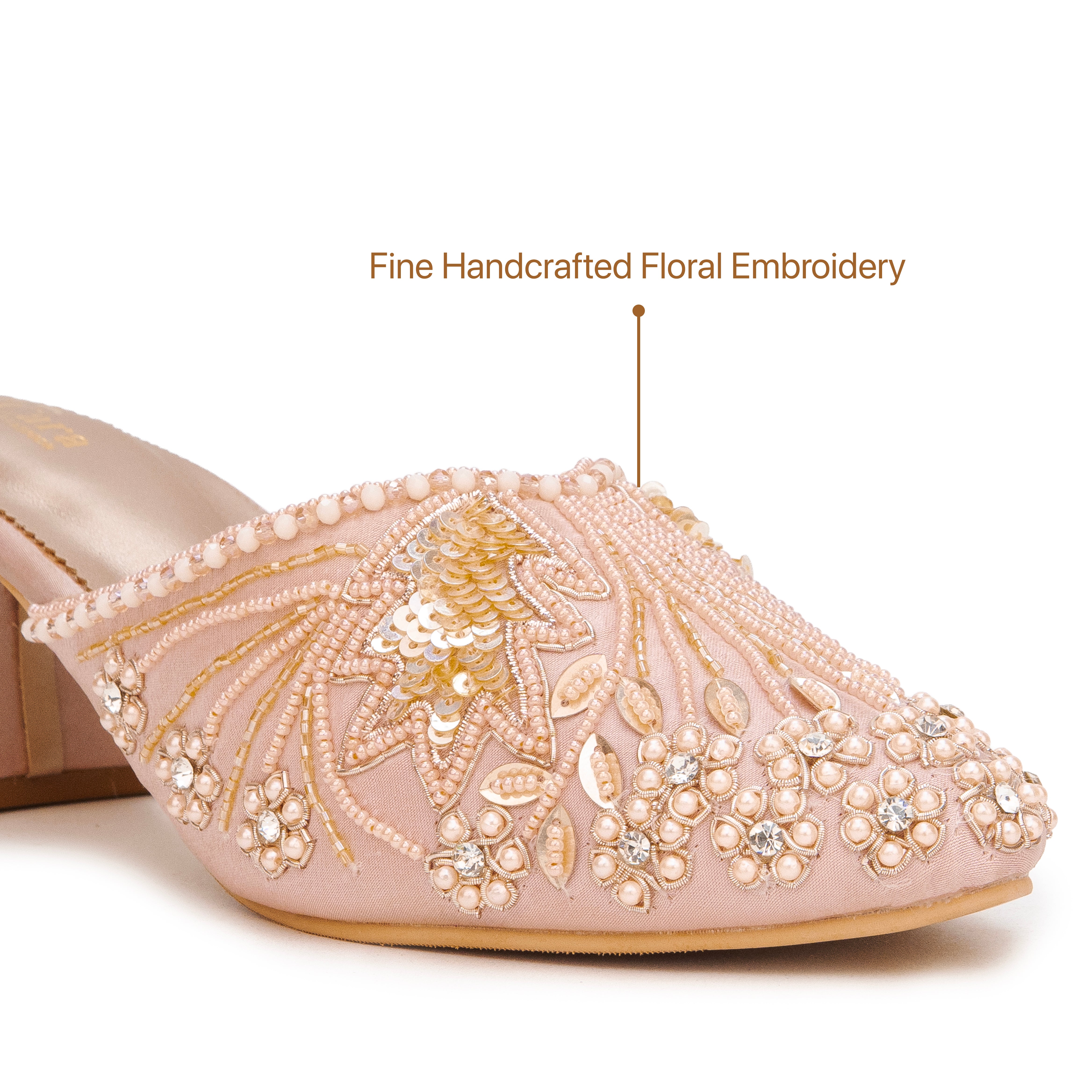 Festive Glide Beaded Heels
