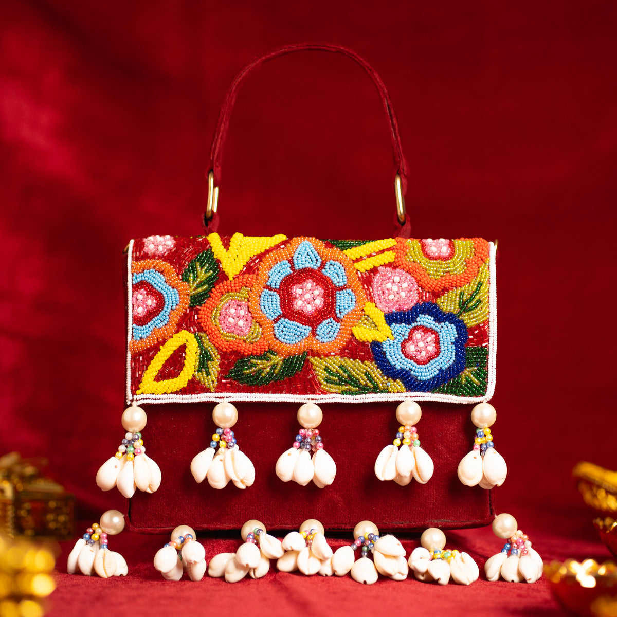 Blooming Shells Banjara Bag