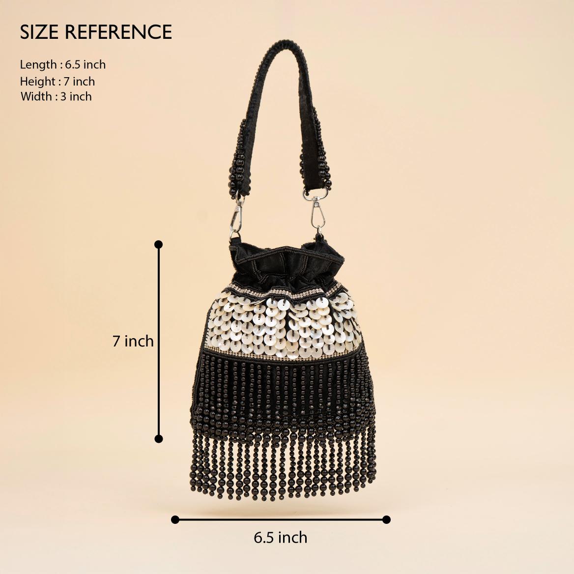 Royal Tassel Sequin Potli