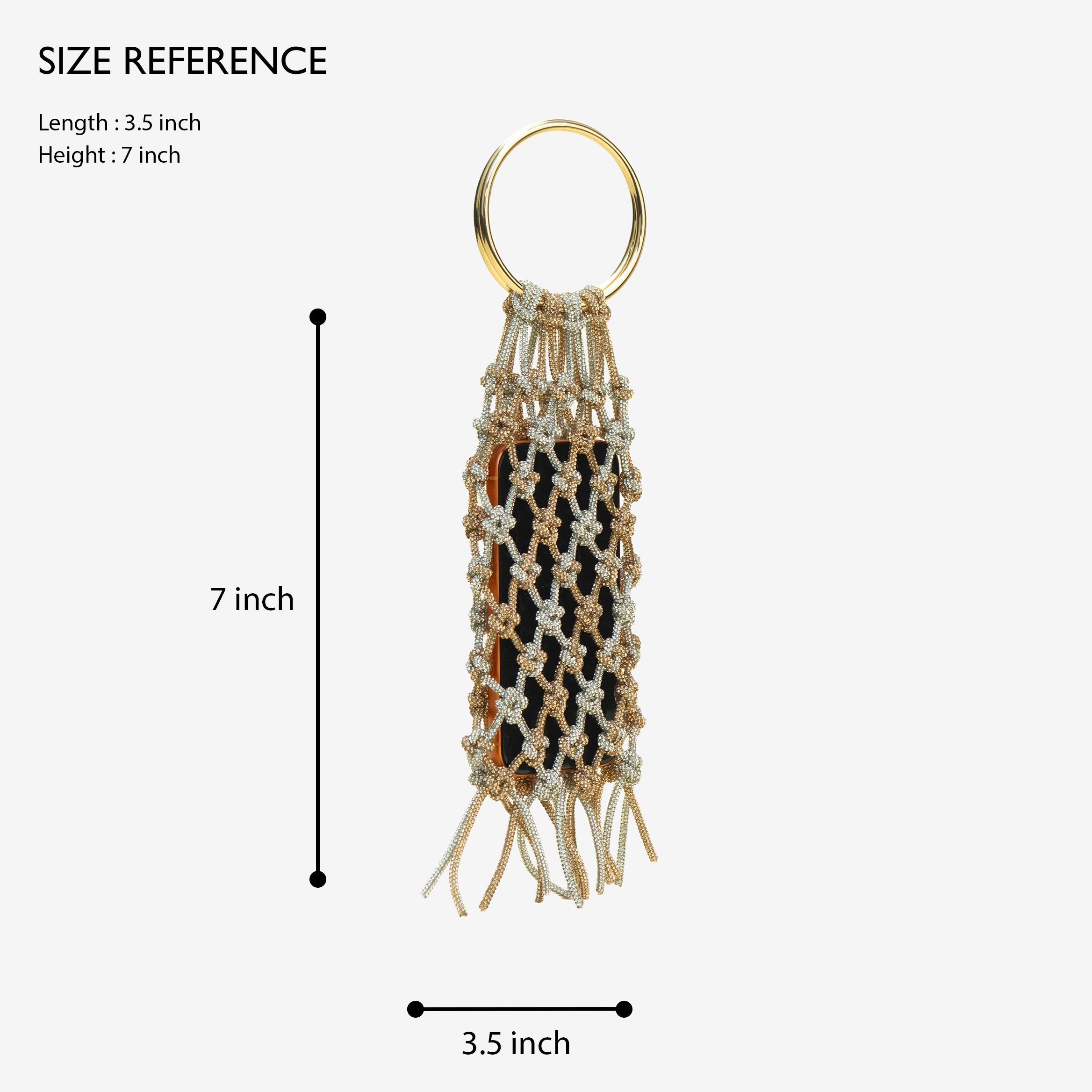 Rhinestone Knot Luxe Mobile Sling