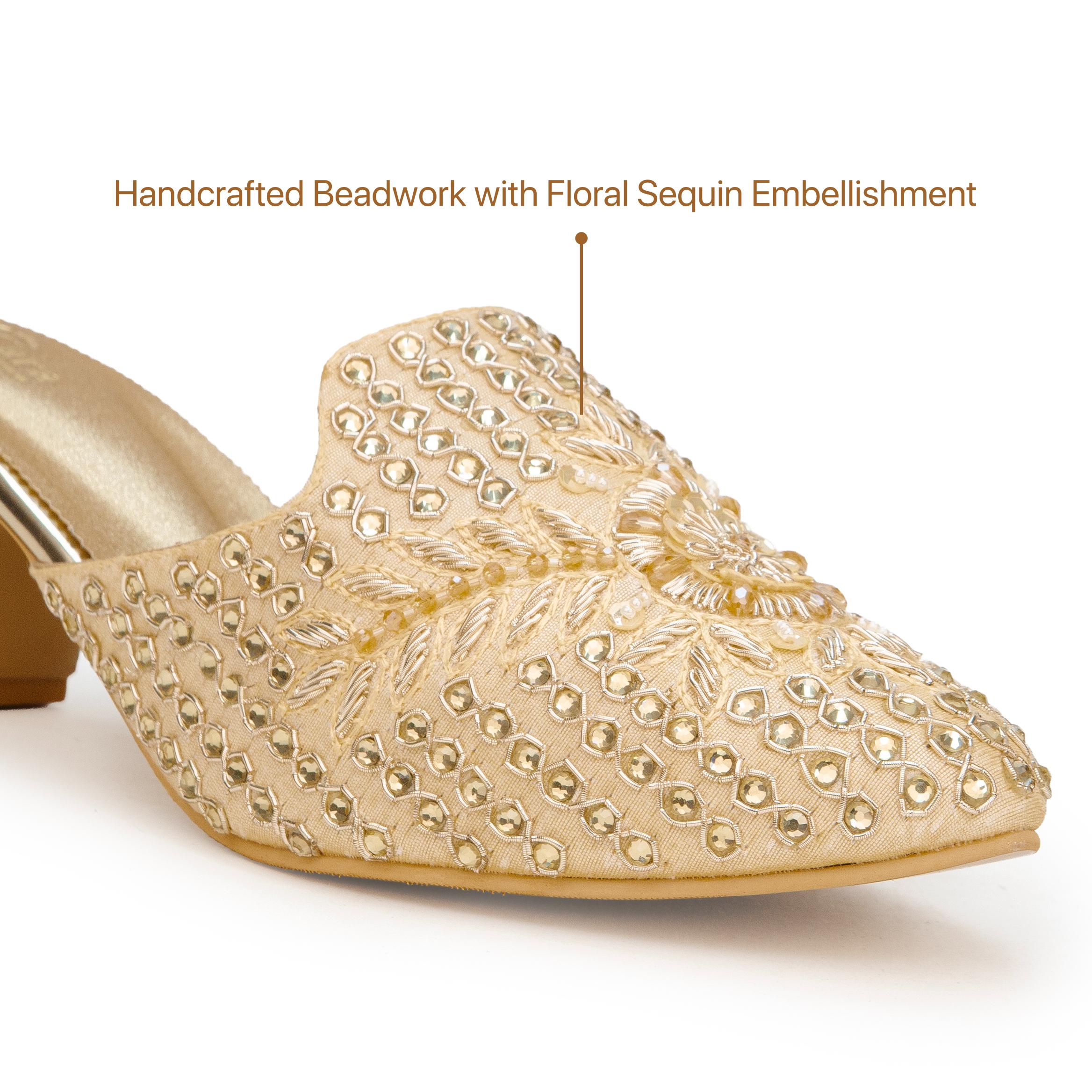 Zardosi Beaded Mules
