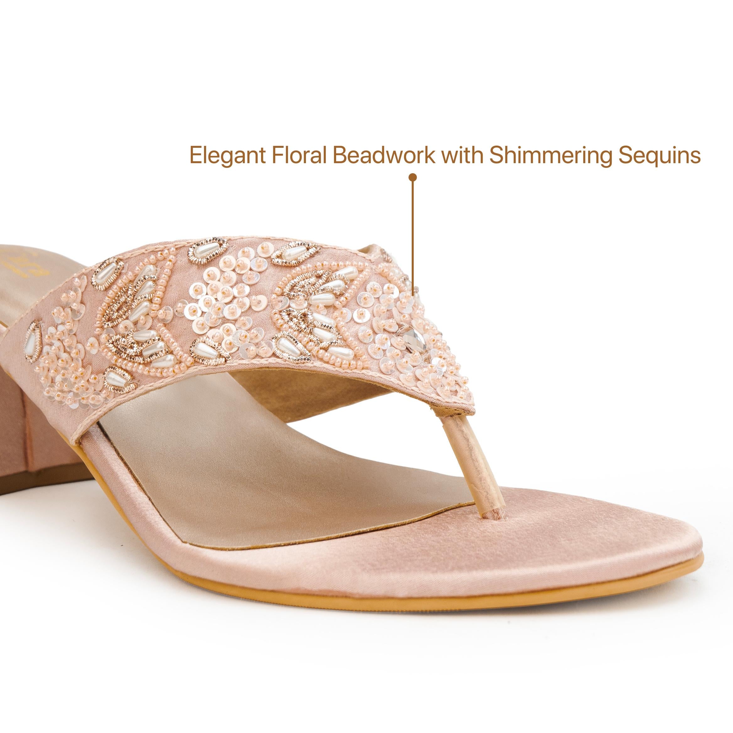 Sequin Grace Thong Heels