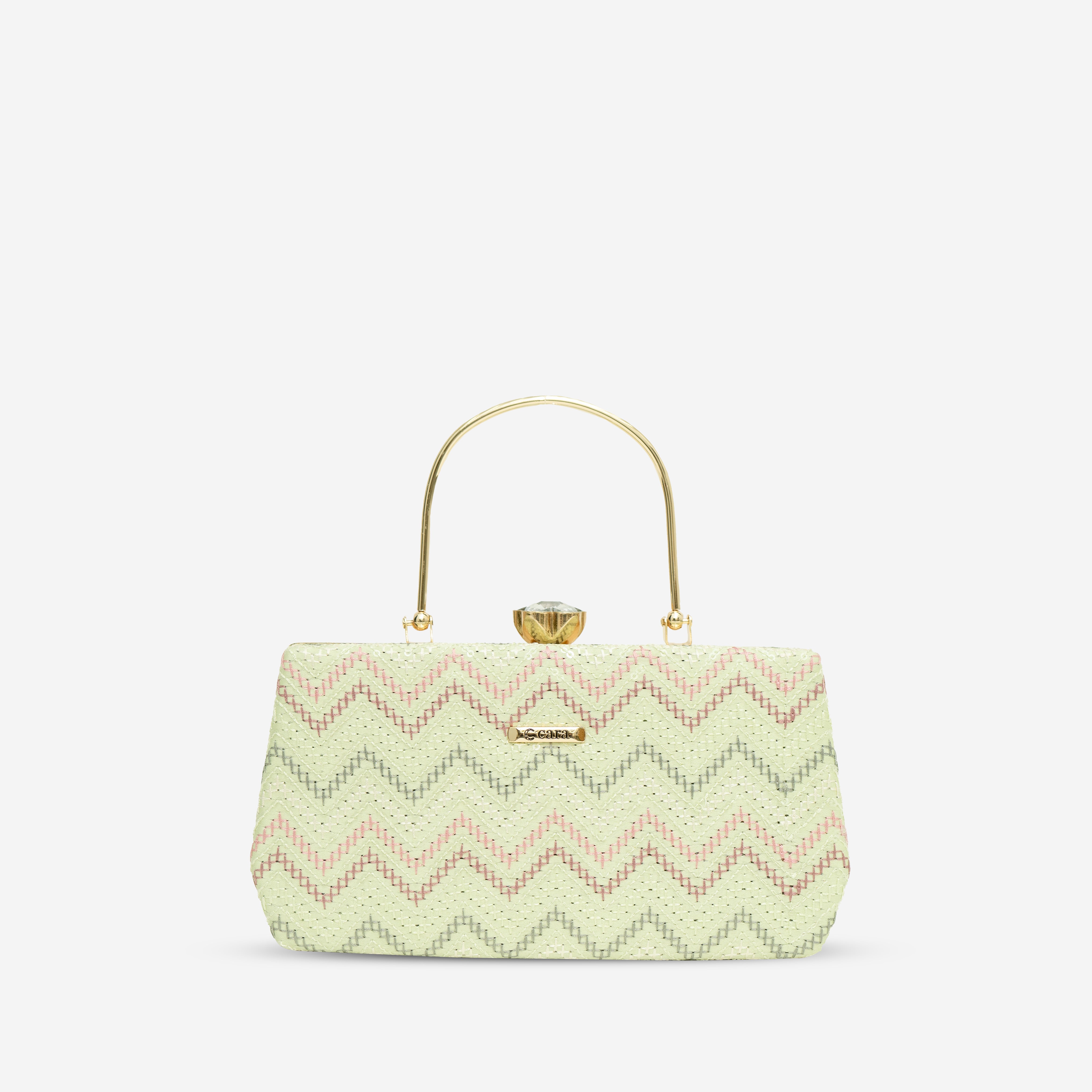 Zigzag Majestic Clutch |  Cara