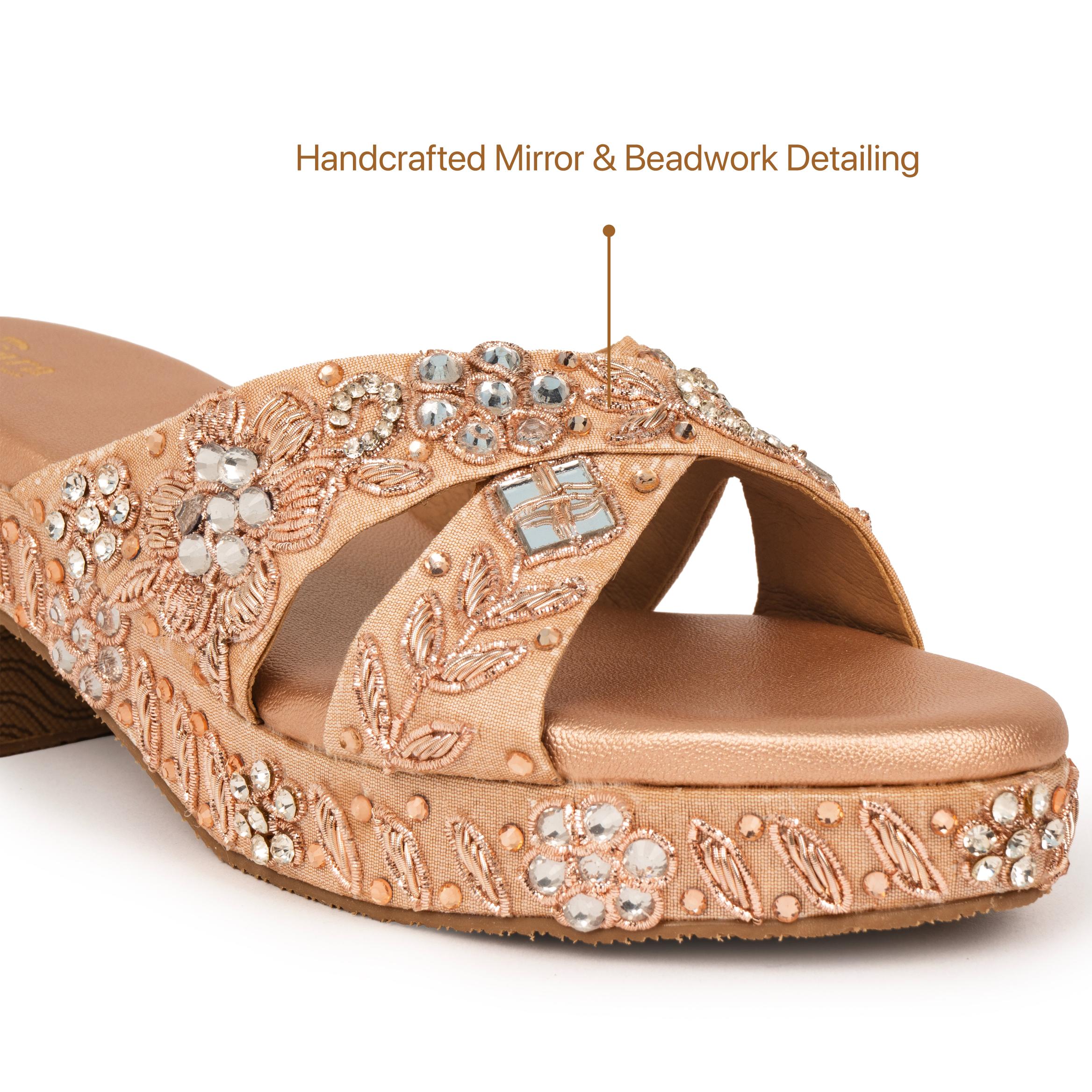 Floral Stardust Heels