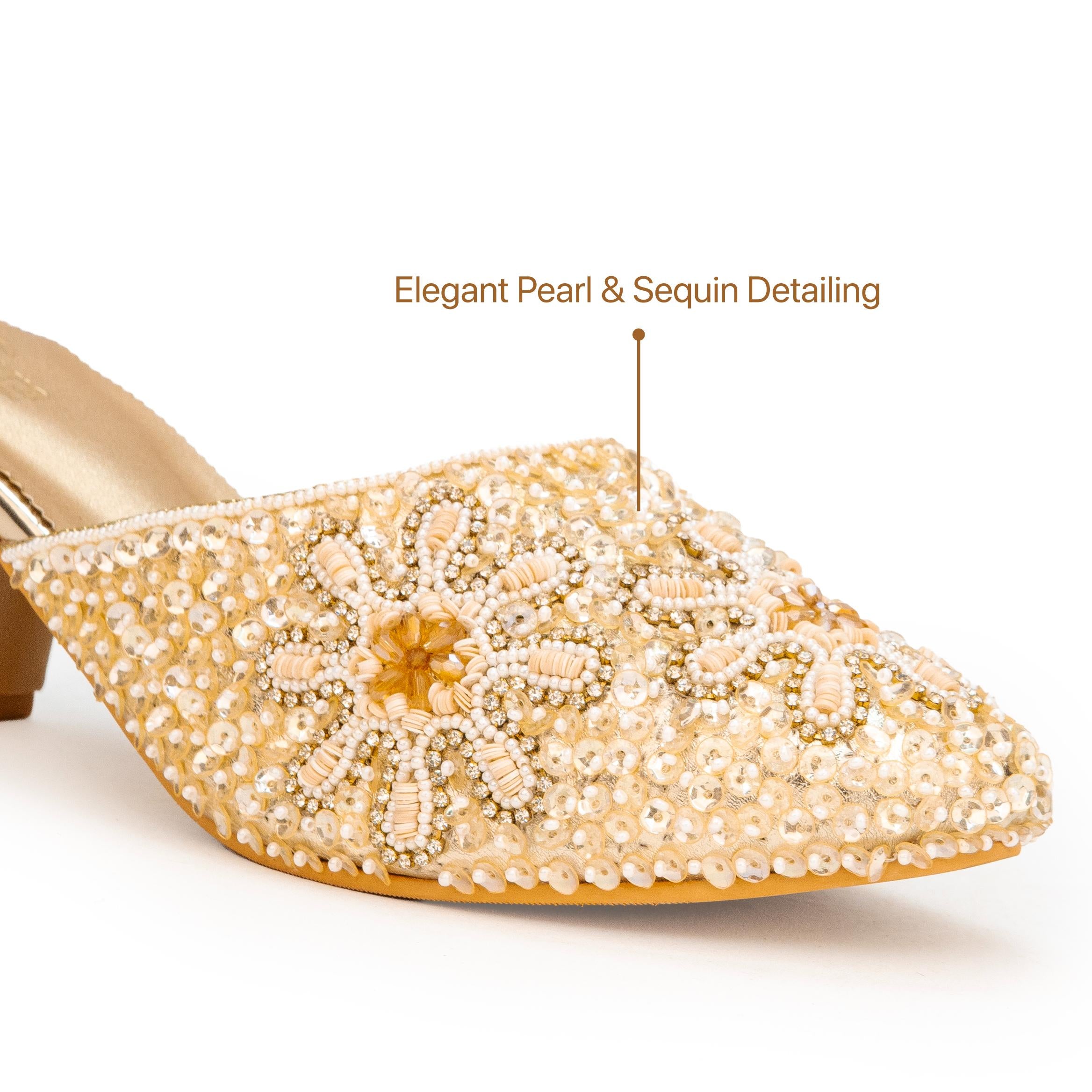 Pearl Bloom Mules