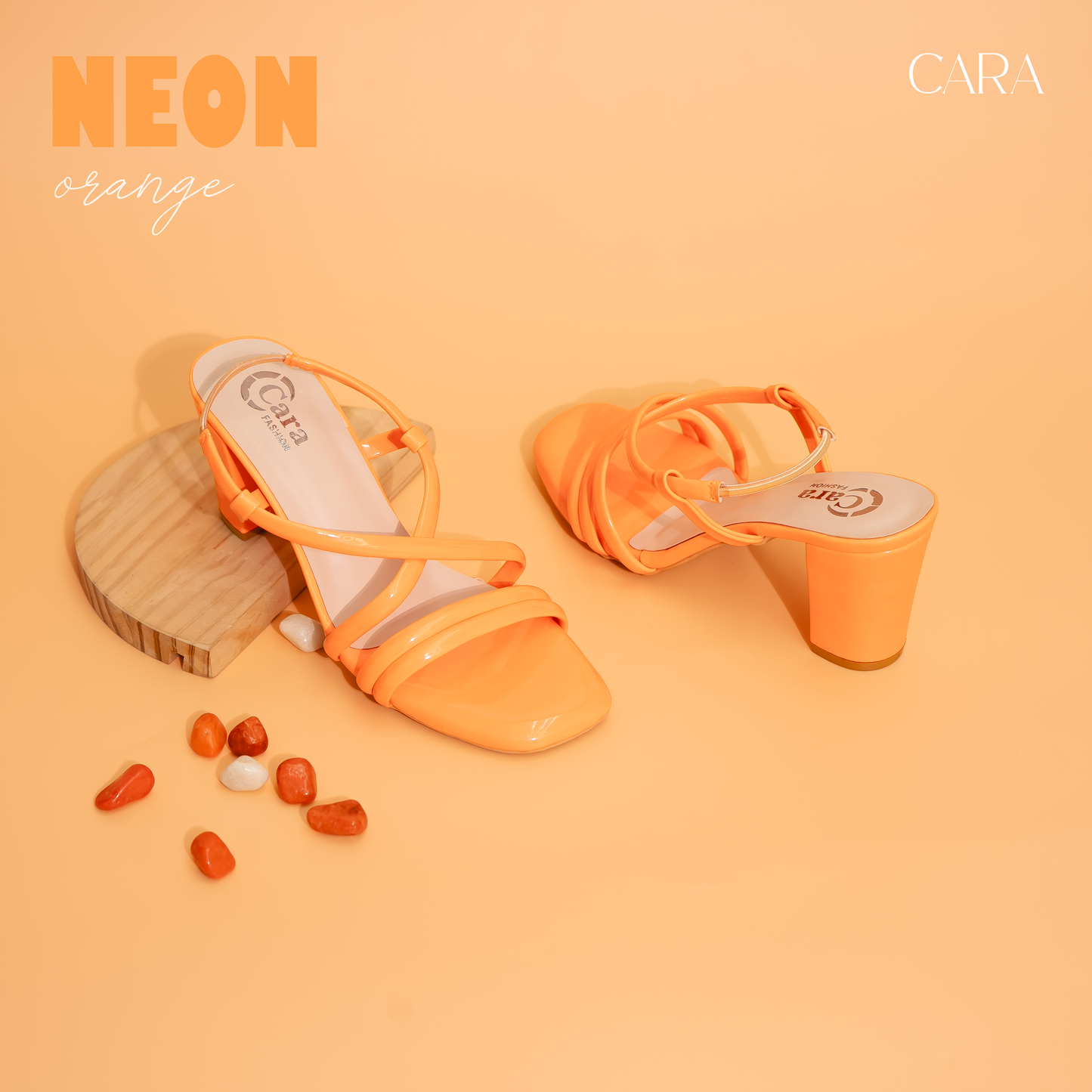 Neon Orange cool heels