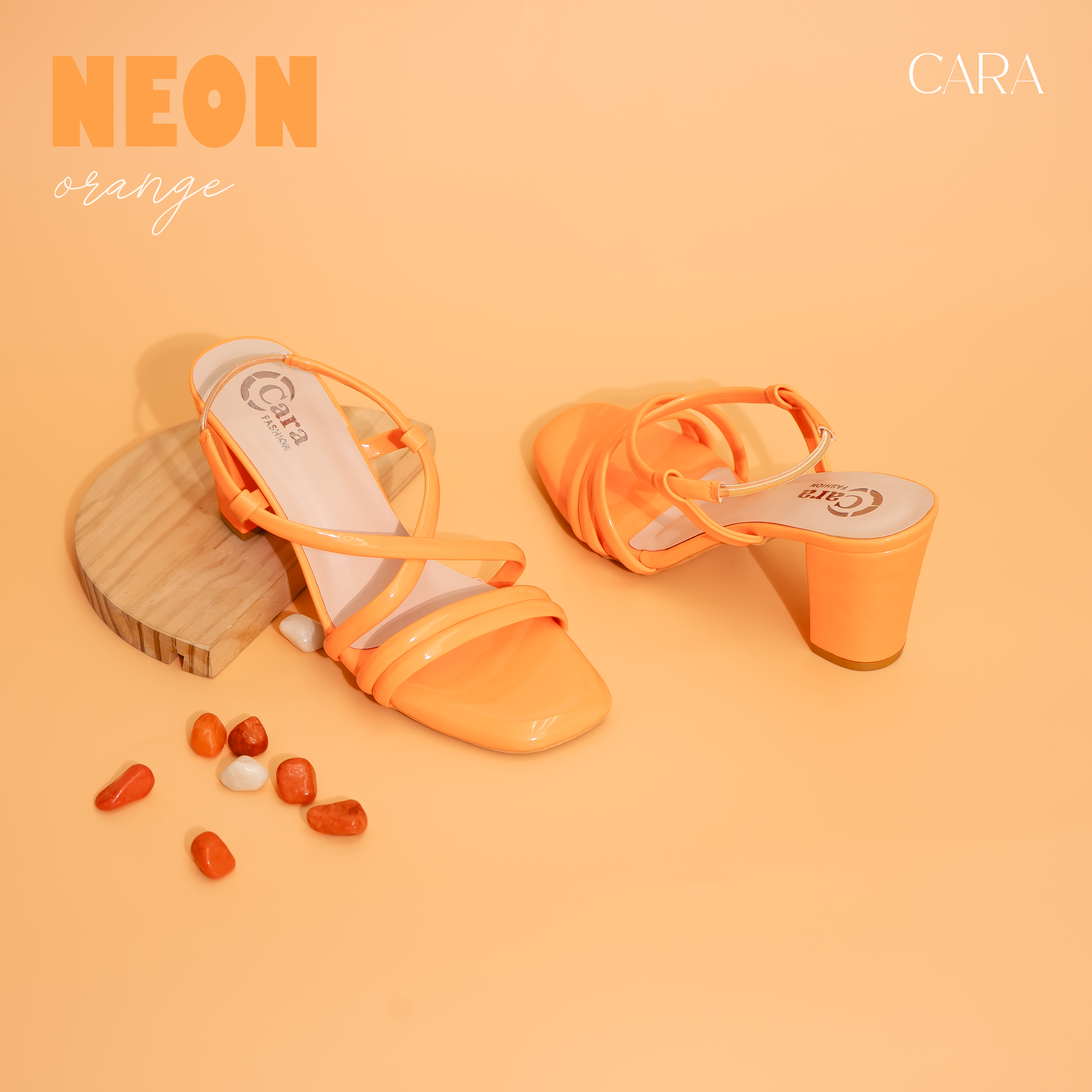 Neon Orange cool heels