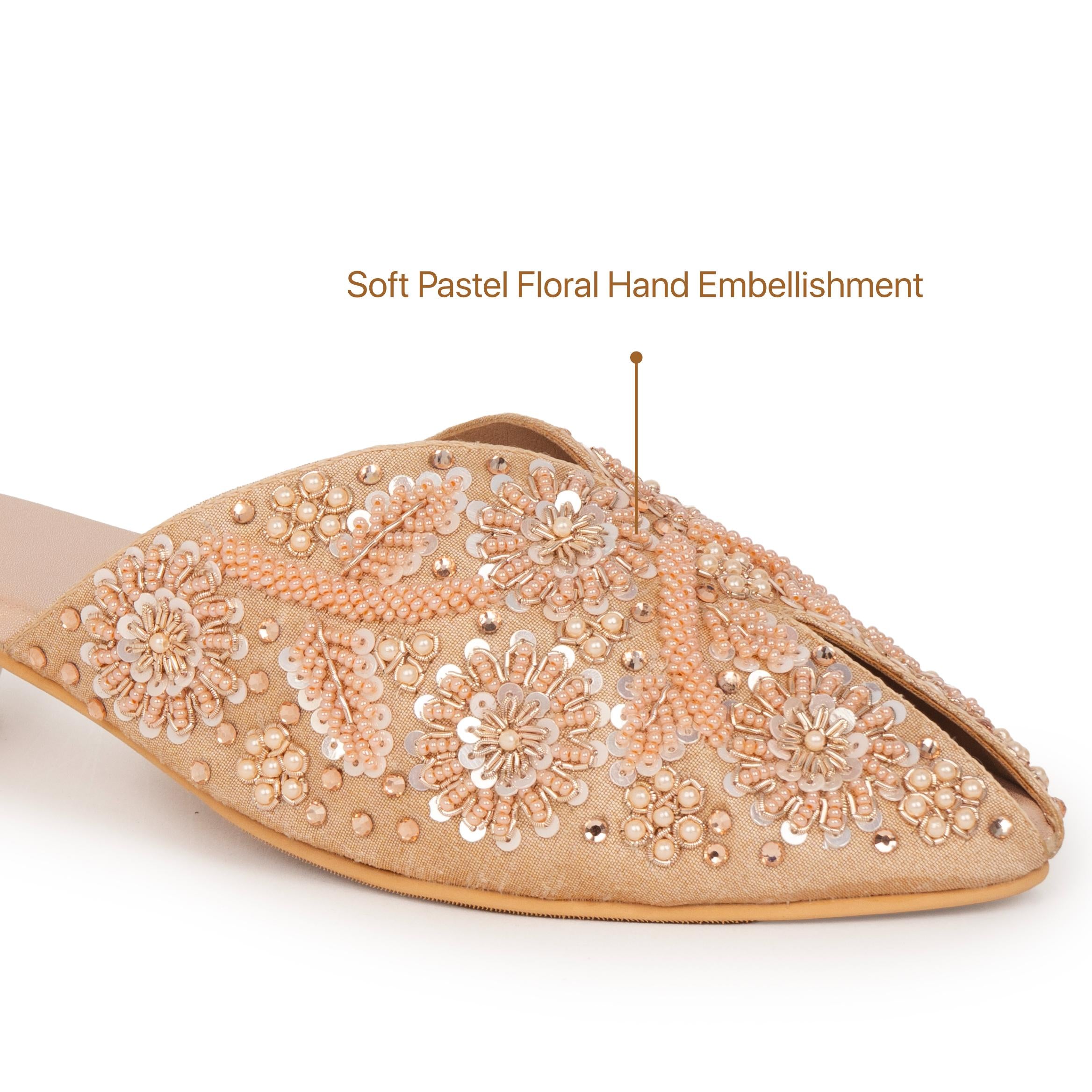 Royal Phool Pearl Mules
