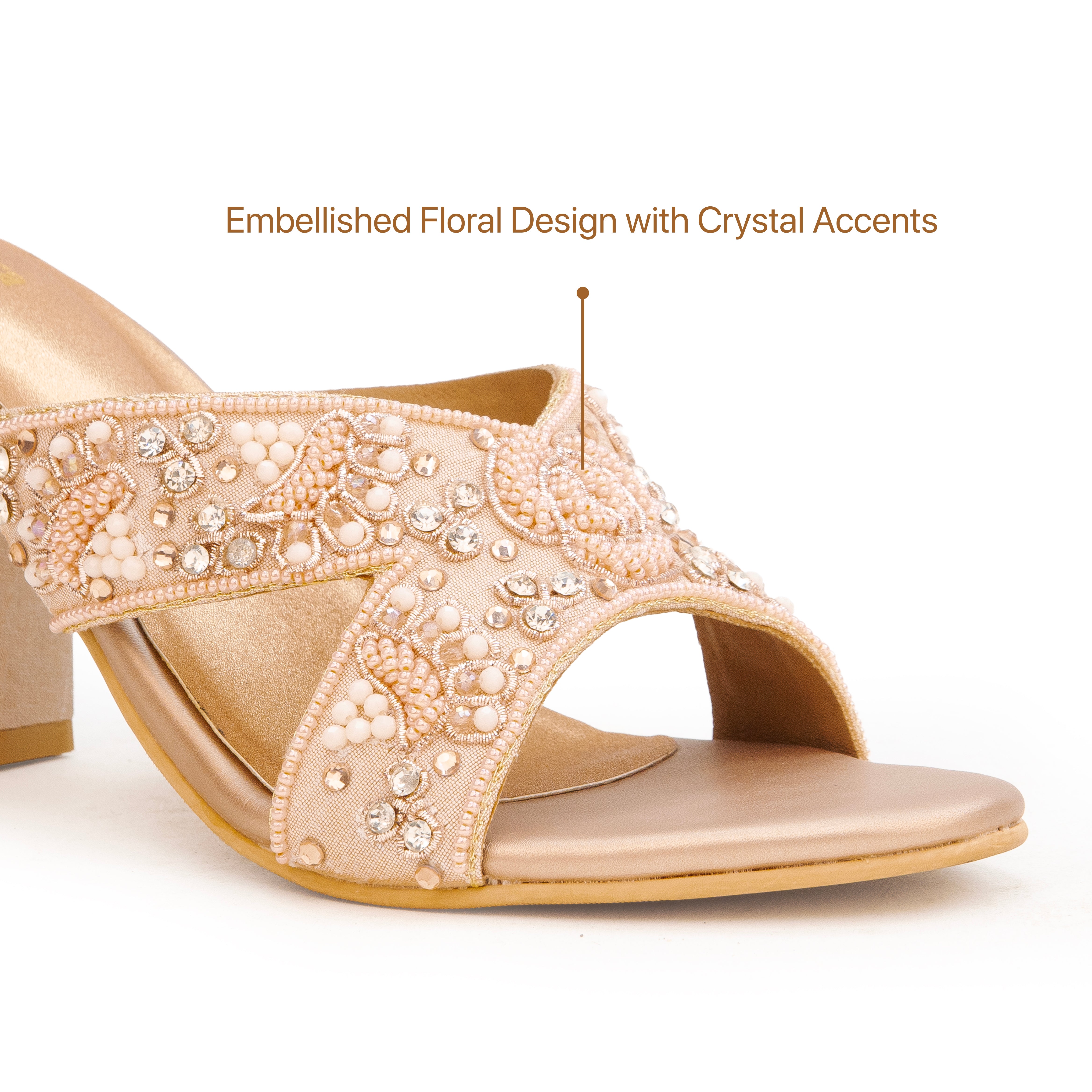 Beaded Petal Heritage Heels