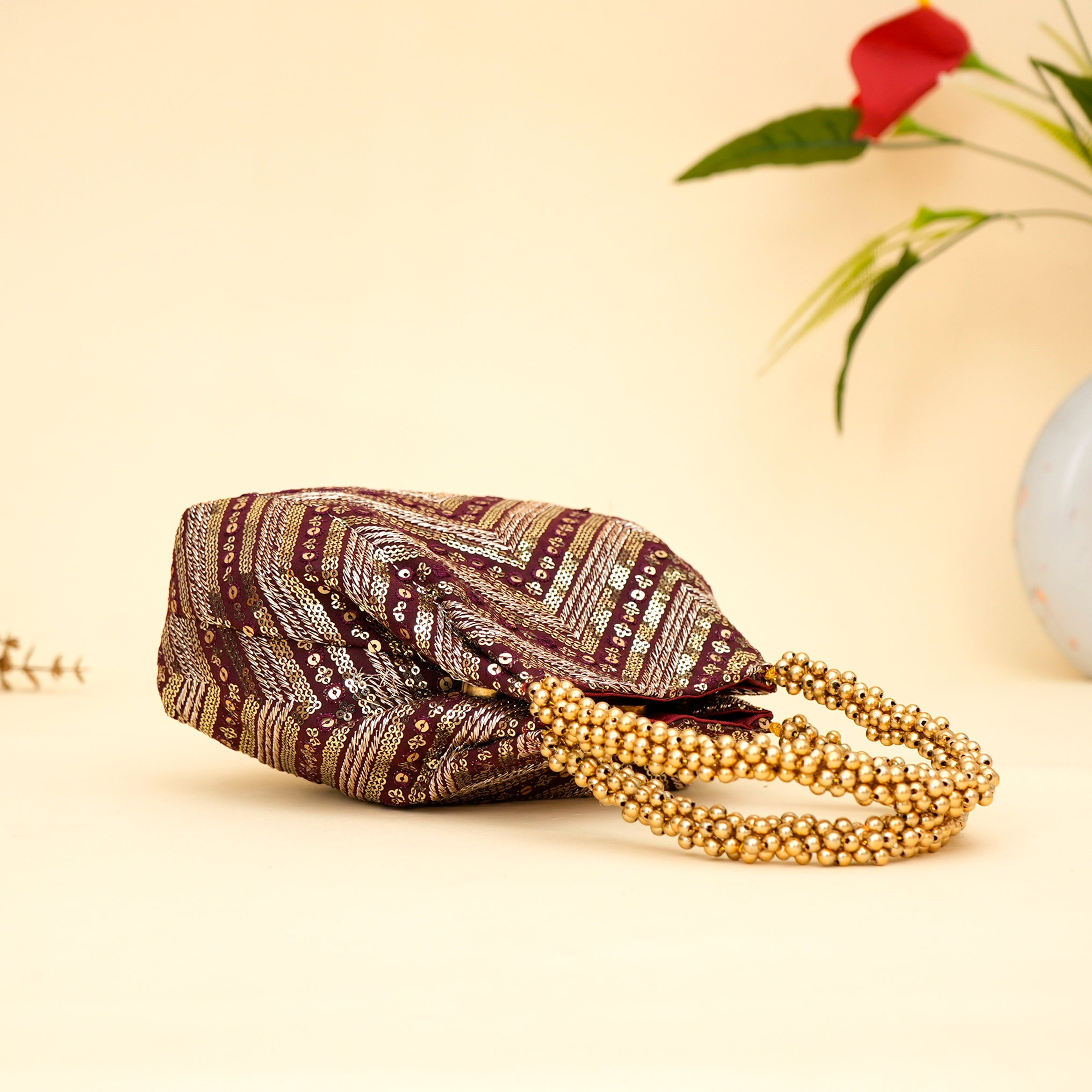 Ornate Bloom Potli