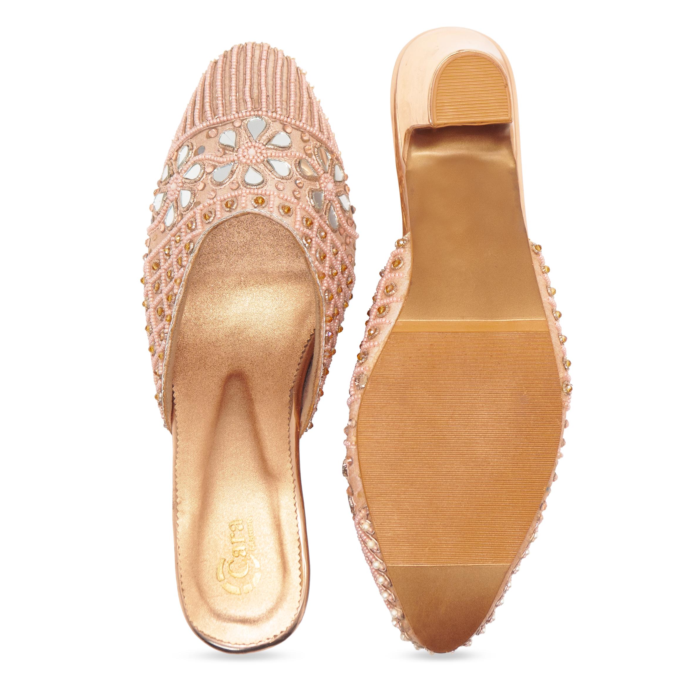Mirror Bloom Mules