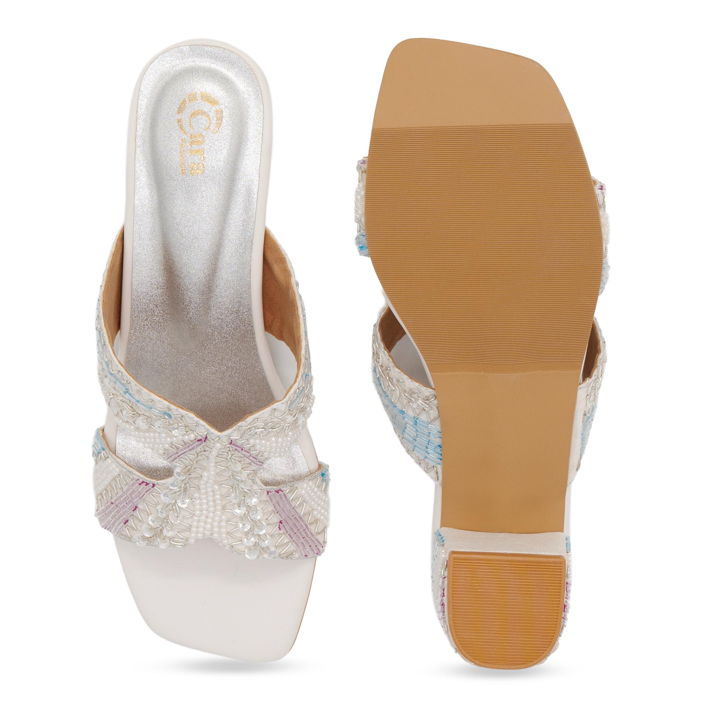 Glided Bloom Heels