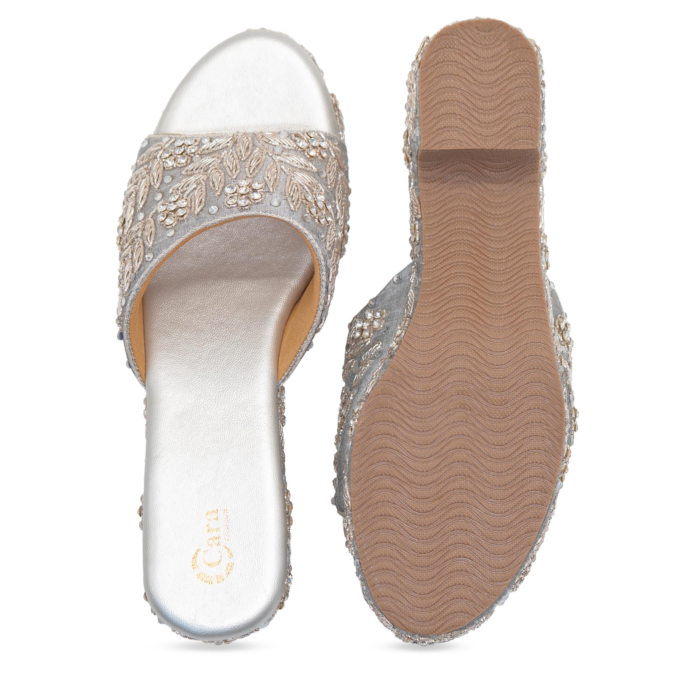 Stone Jewel Heels