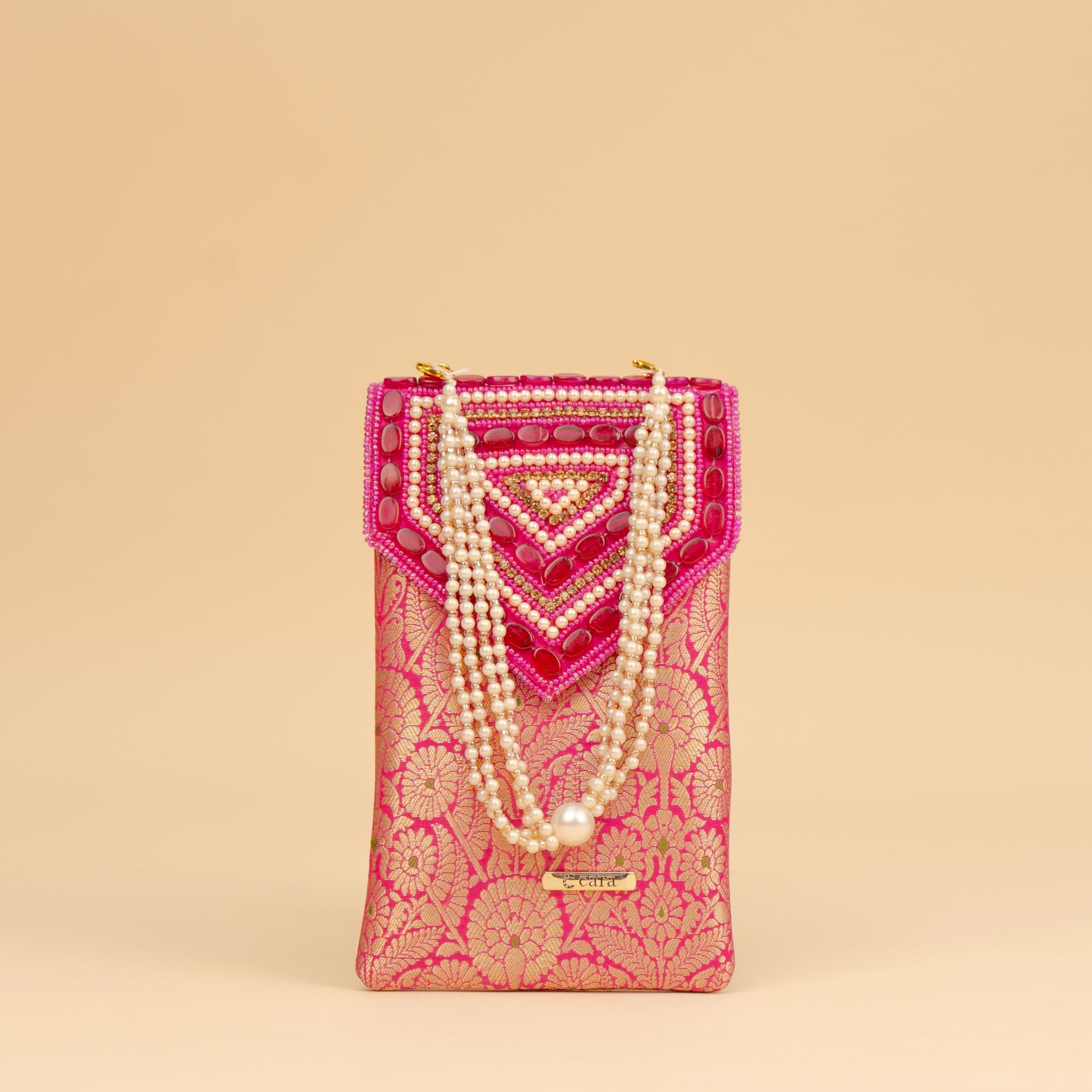 Banarasi Pearl Embellished Clutch