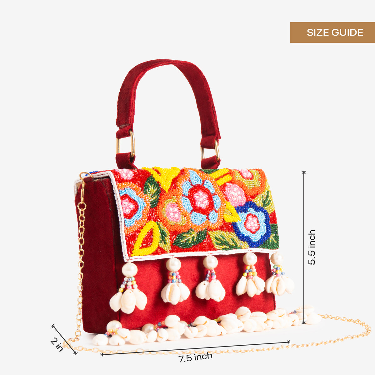 Blooming Shells Banjara Bag
